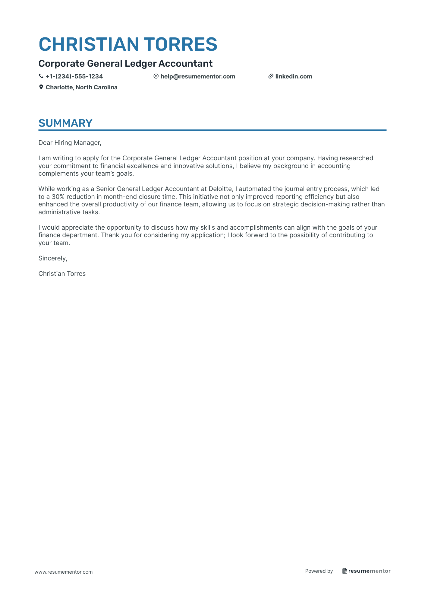 Corporate General Ledger Accountant