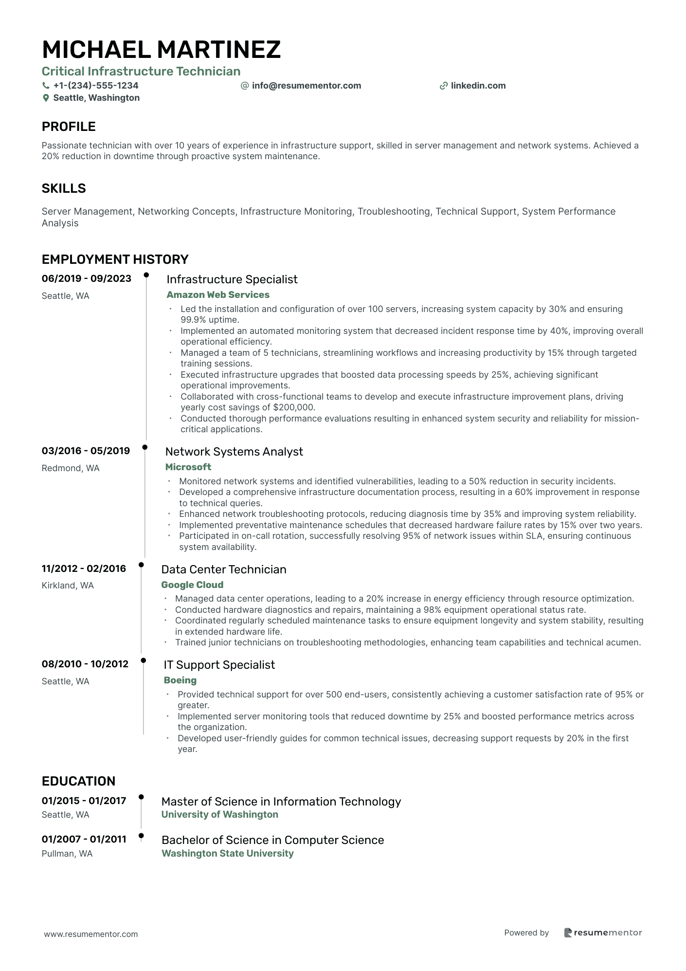 Critical Infrastructure Technician
