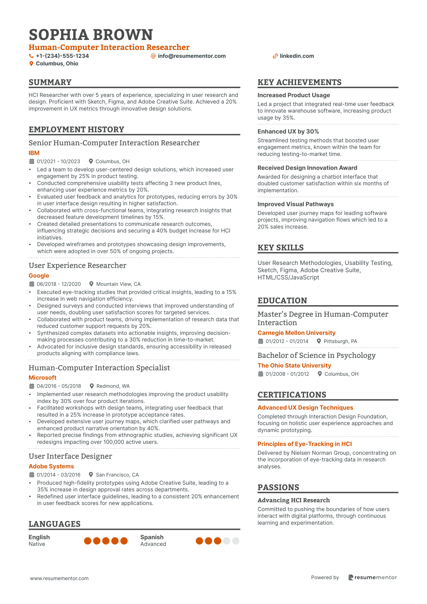Human Computer Interaction Researcher