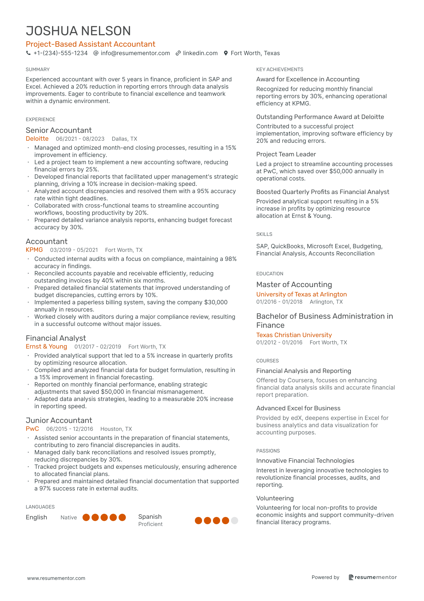 Project Based Assistant Accountant