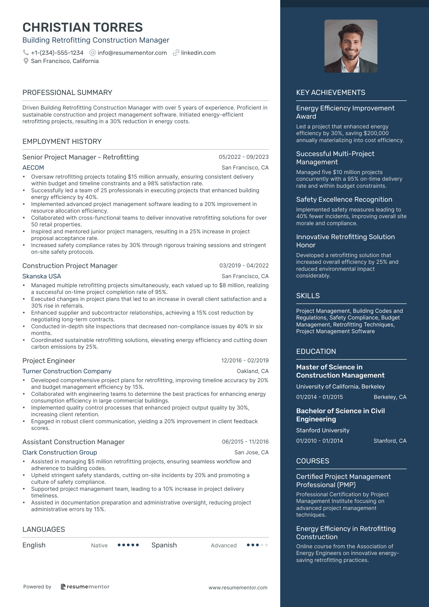 Building Retrofitting Construction Manager