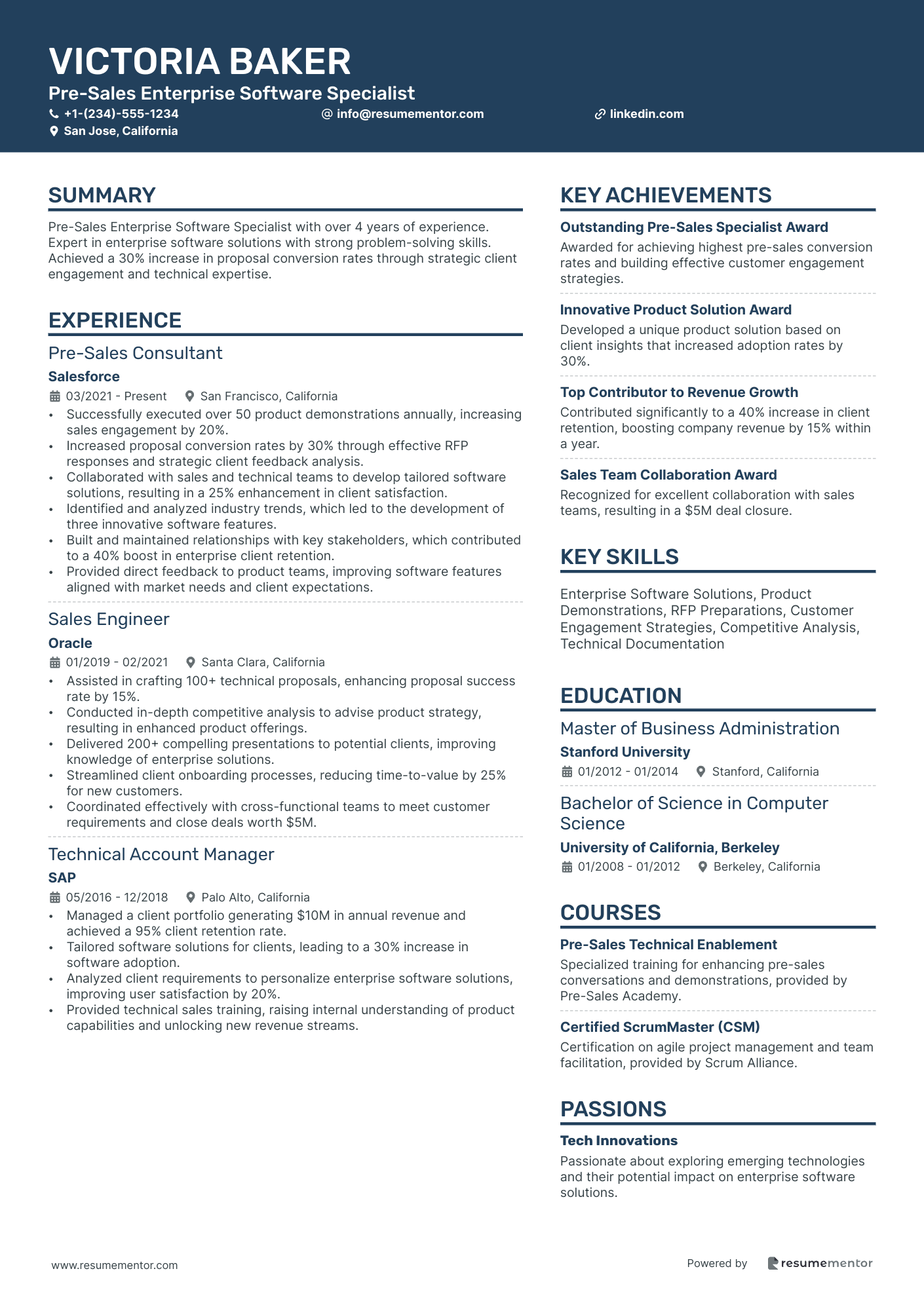 Pre Sales Enterprise Software Specialist
