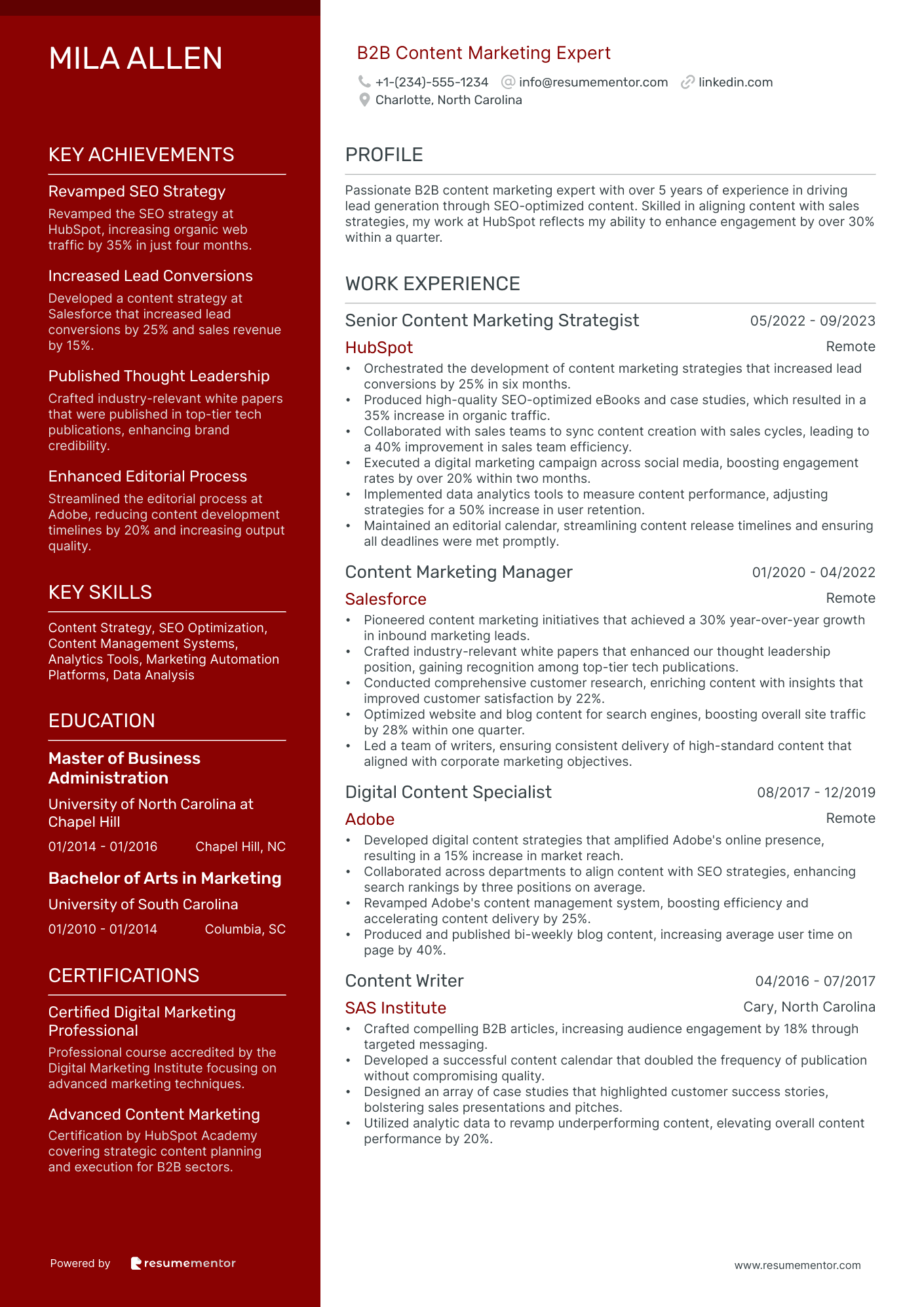 B2B Content Marketing Expert