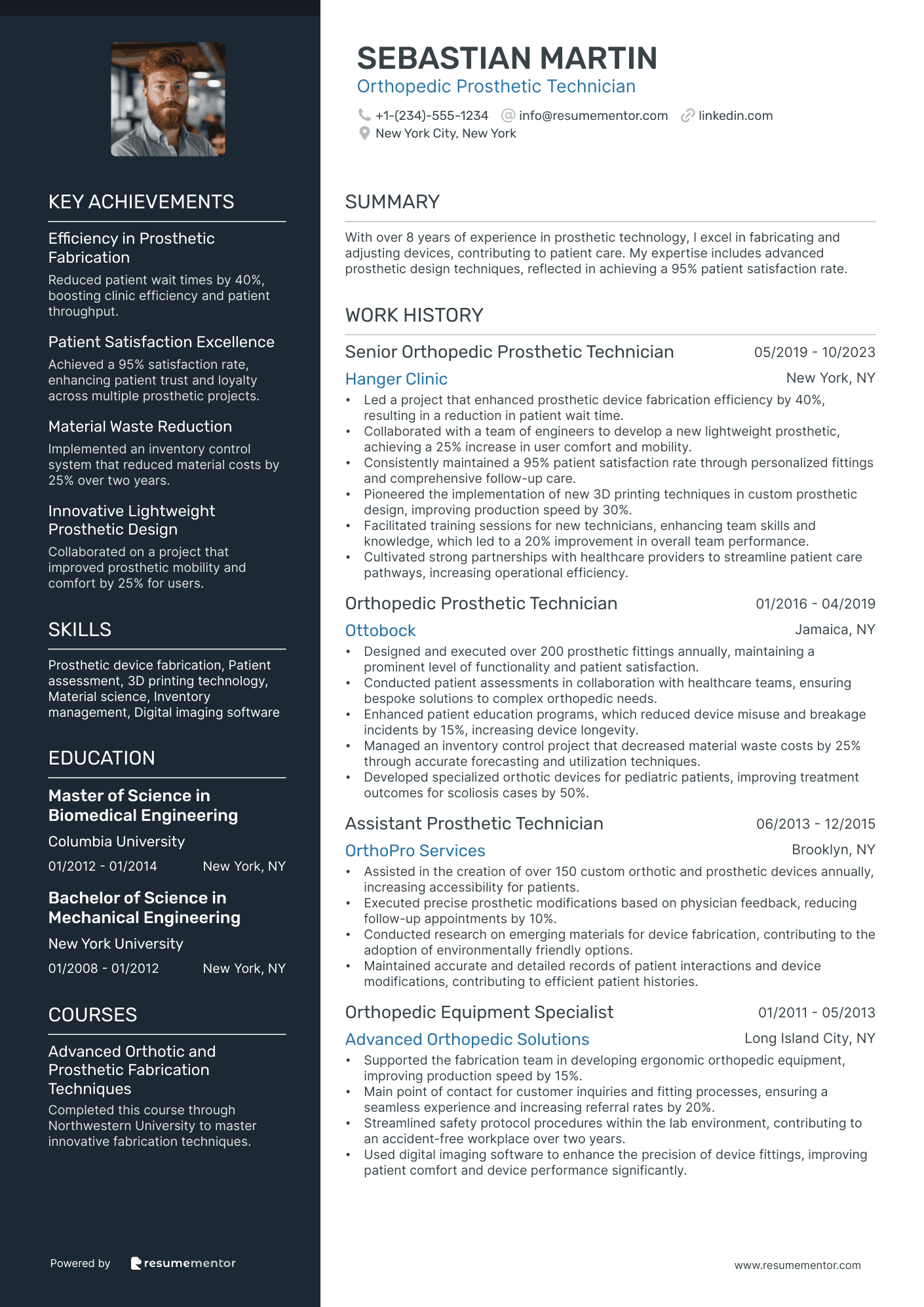 Orthopedic Prosthetic Technician