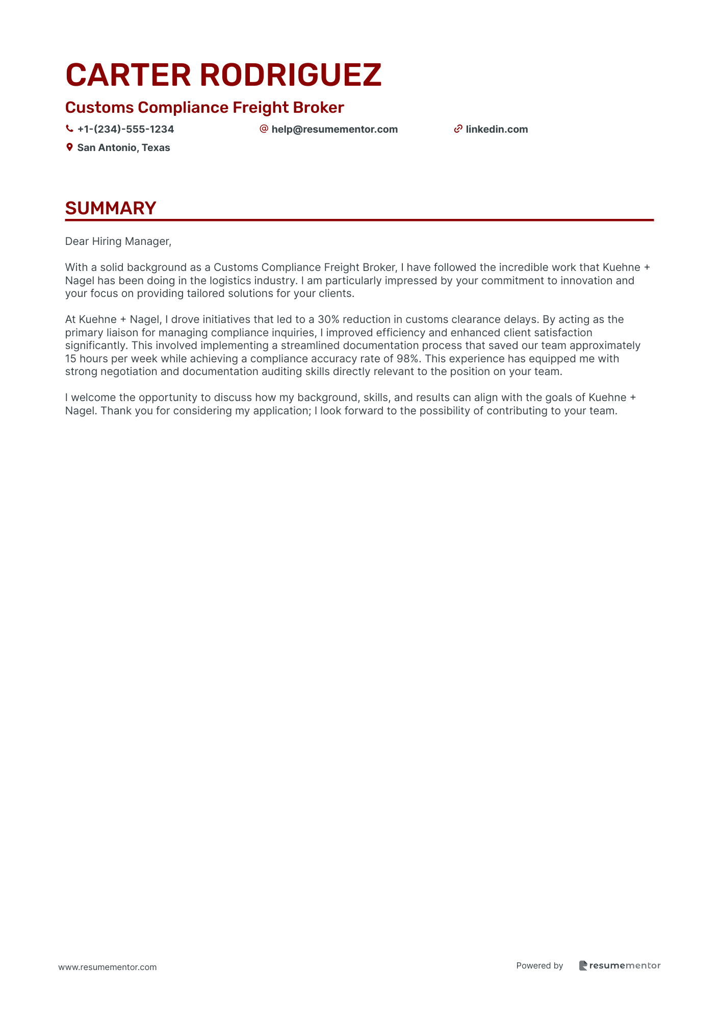 Customs Compliance Freight Broker