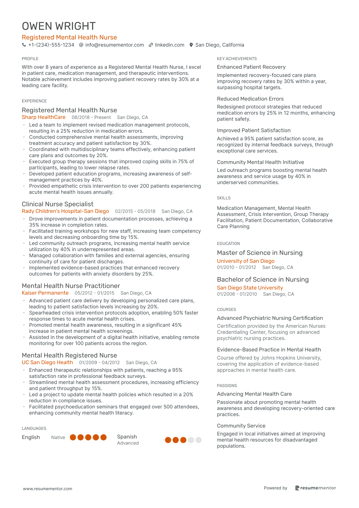 Registered Mental Health Nurse