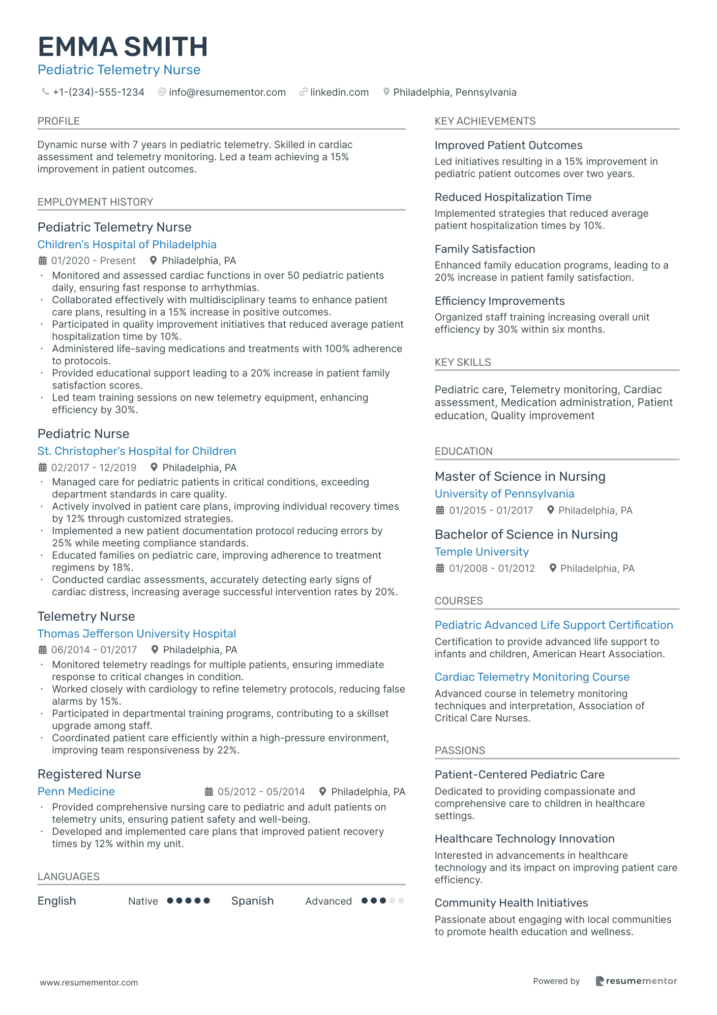 Pediatric Telemetry Nurse
