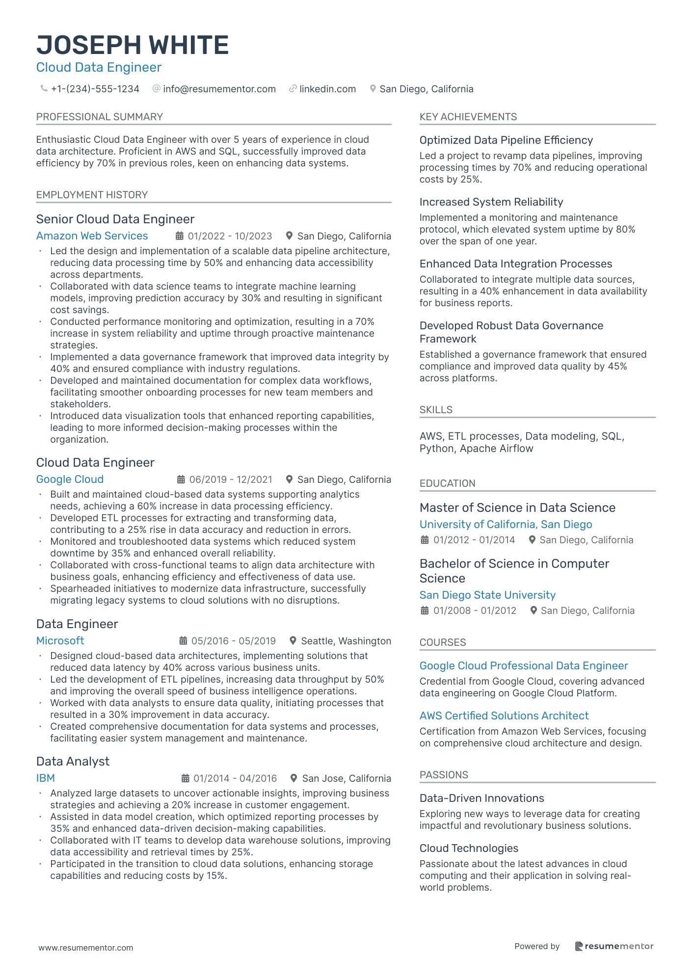Cloud Data Engineer