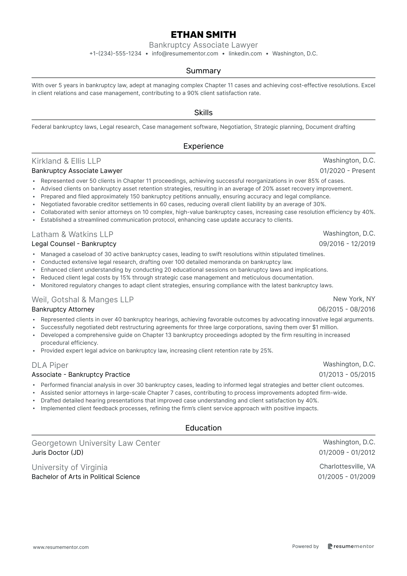 Bankruptcy Associate Lawyer