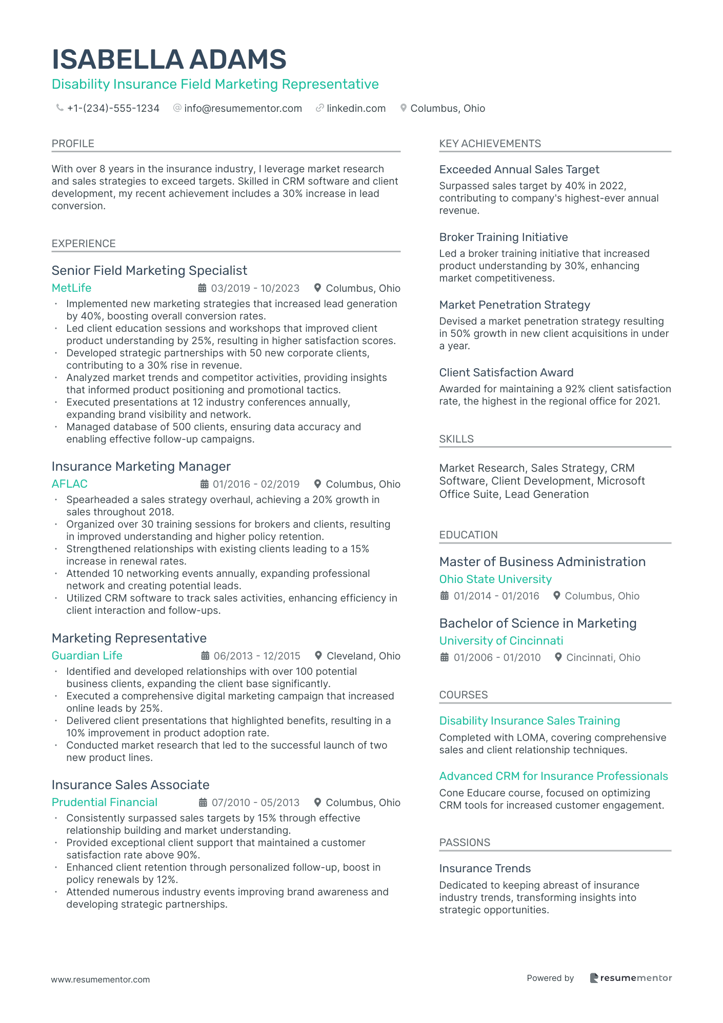 Disability Insurance Field Marketing Representative