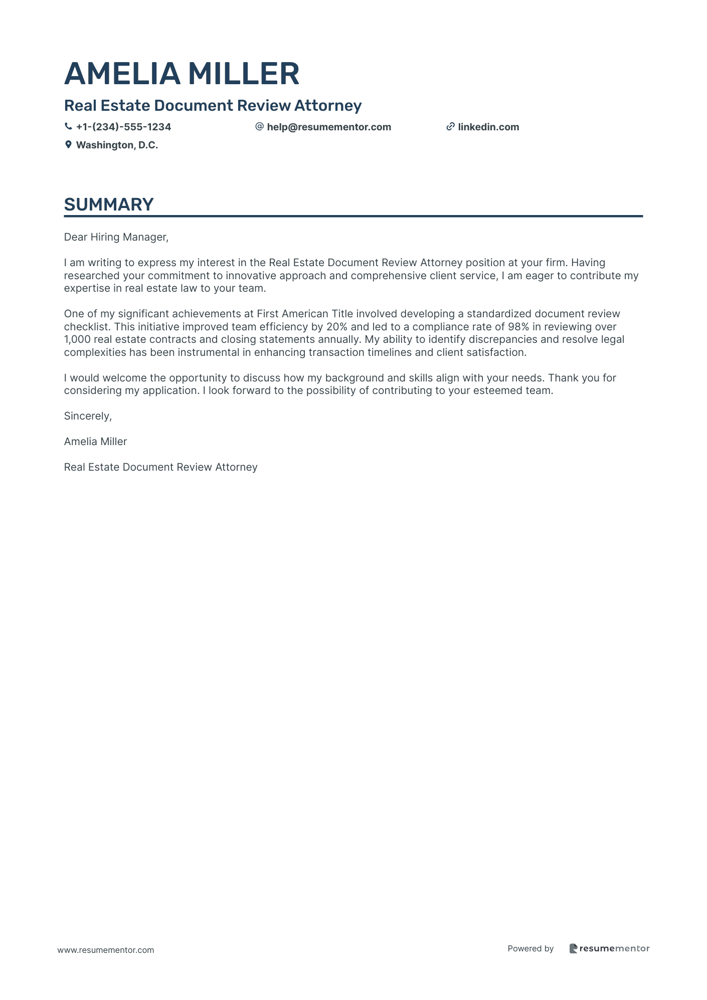 Real Estate Document Review Attorney