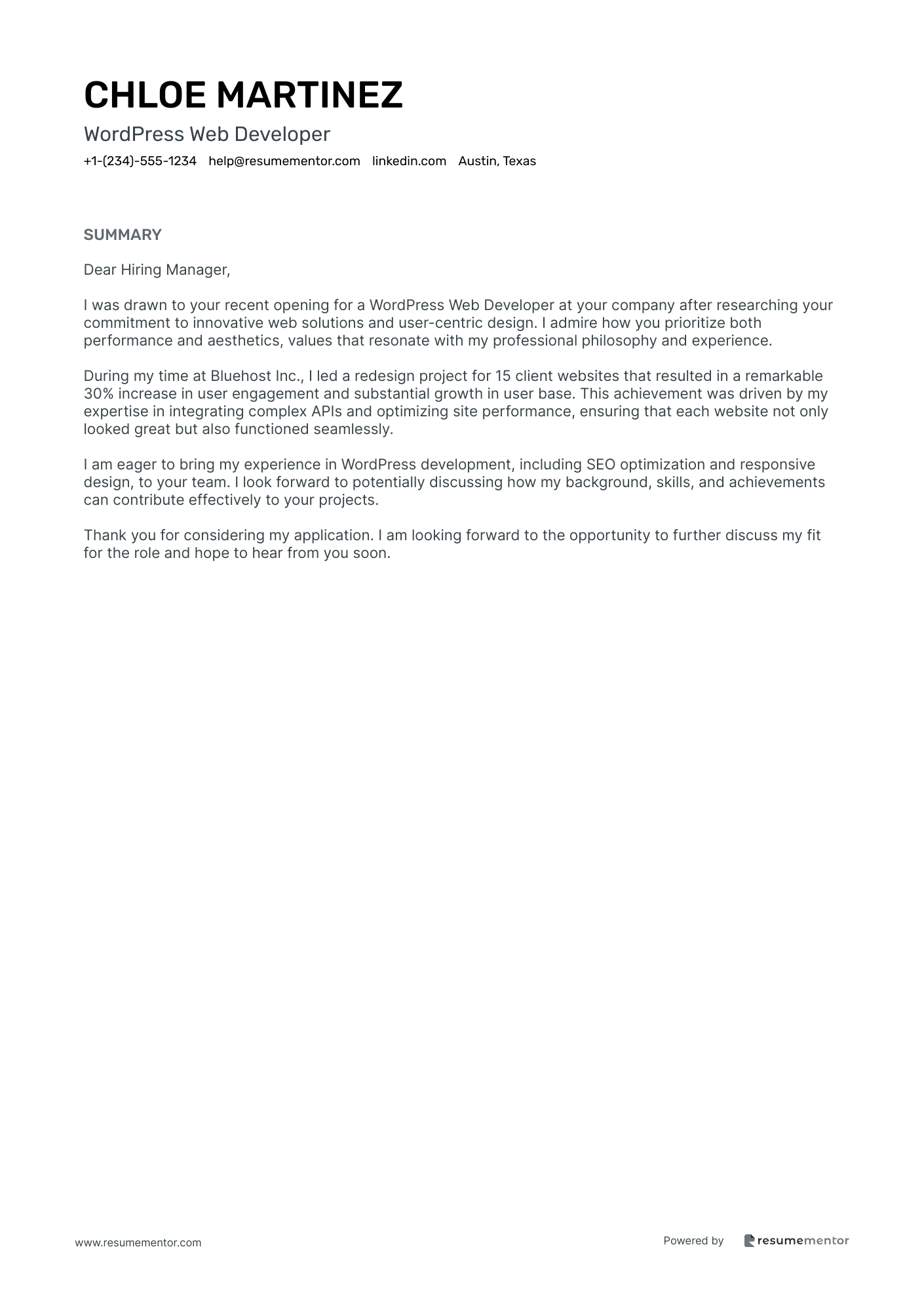 WordPress Web Developer