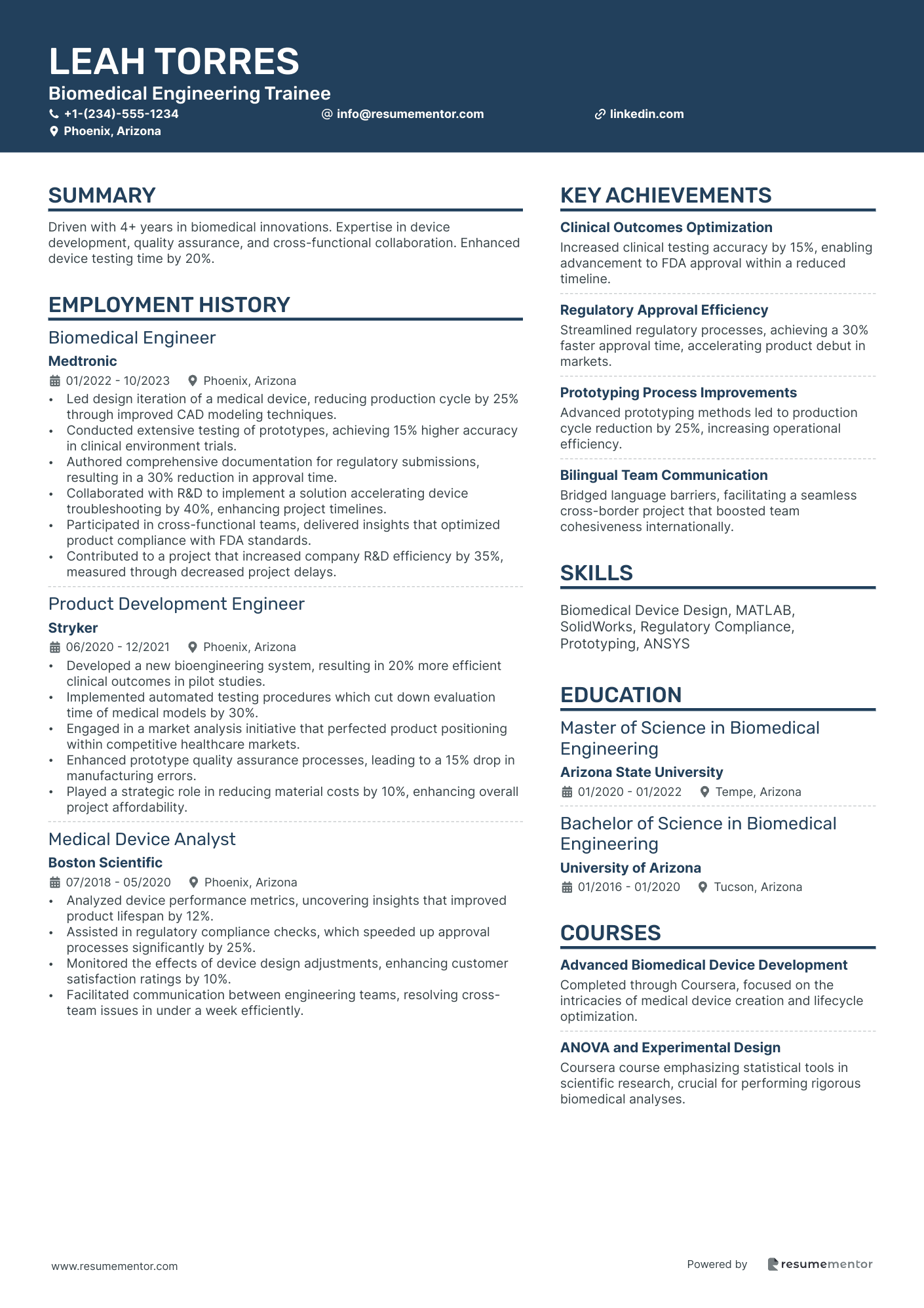 Biomedical Engineering Trainee