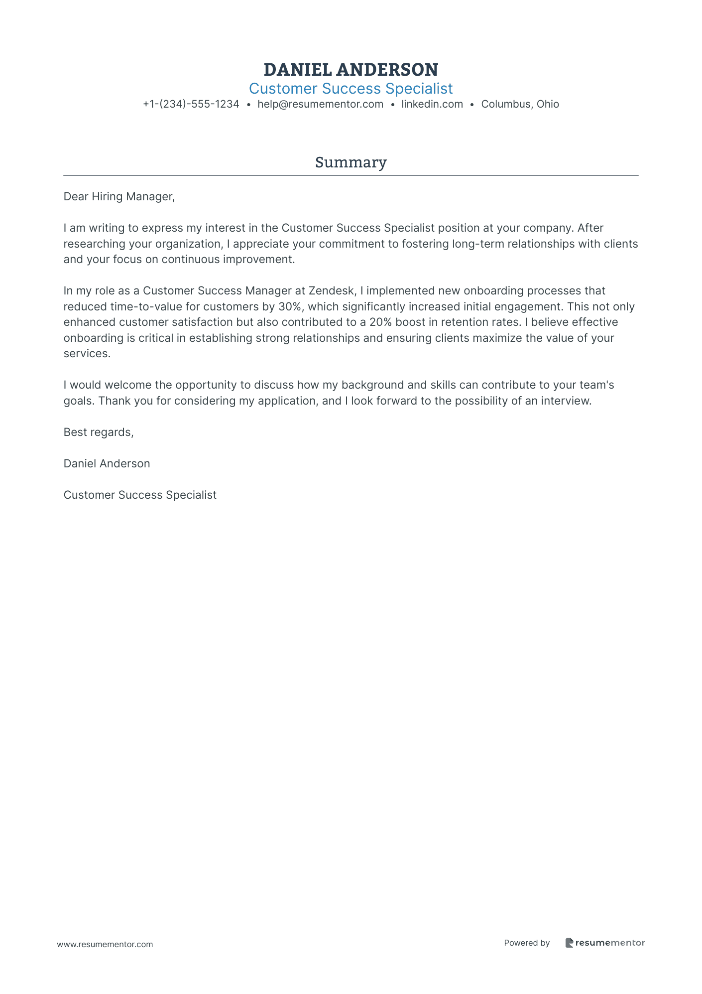 Customer Success Specialist