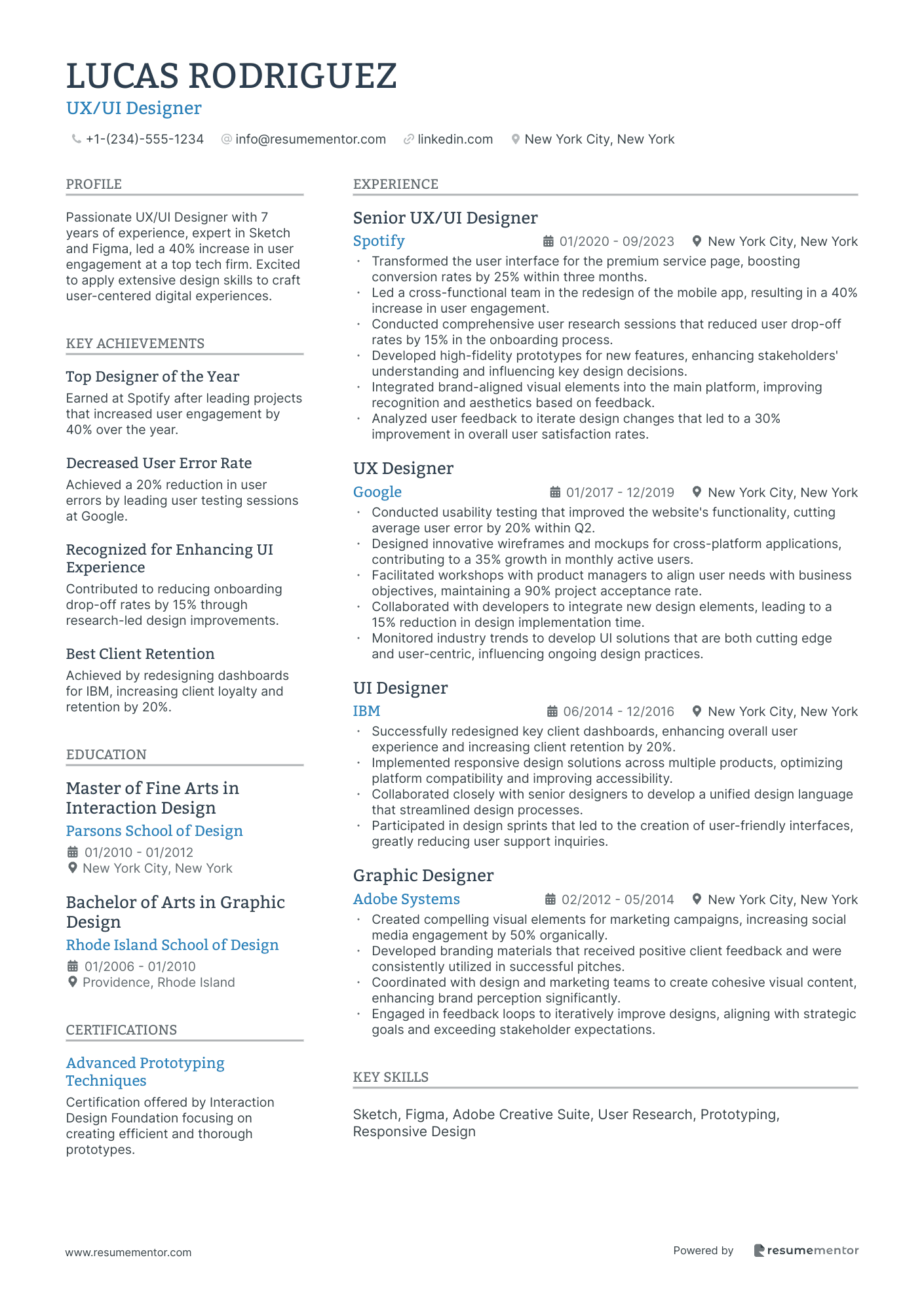 UX/UI Designer