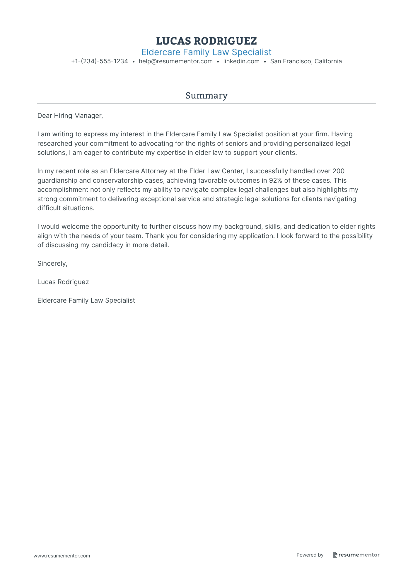 Eldercare Family Law Specialist