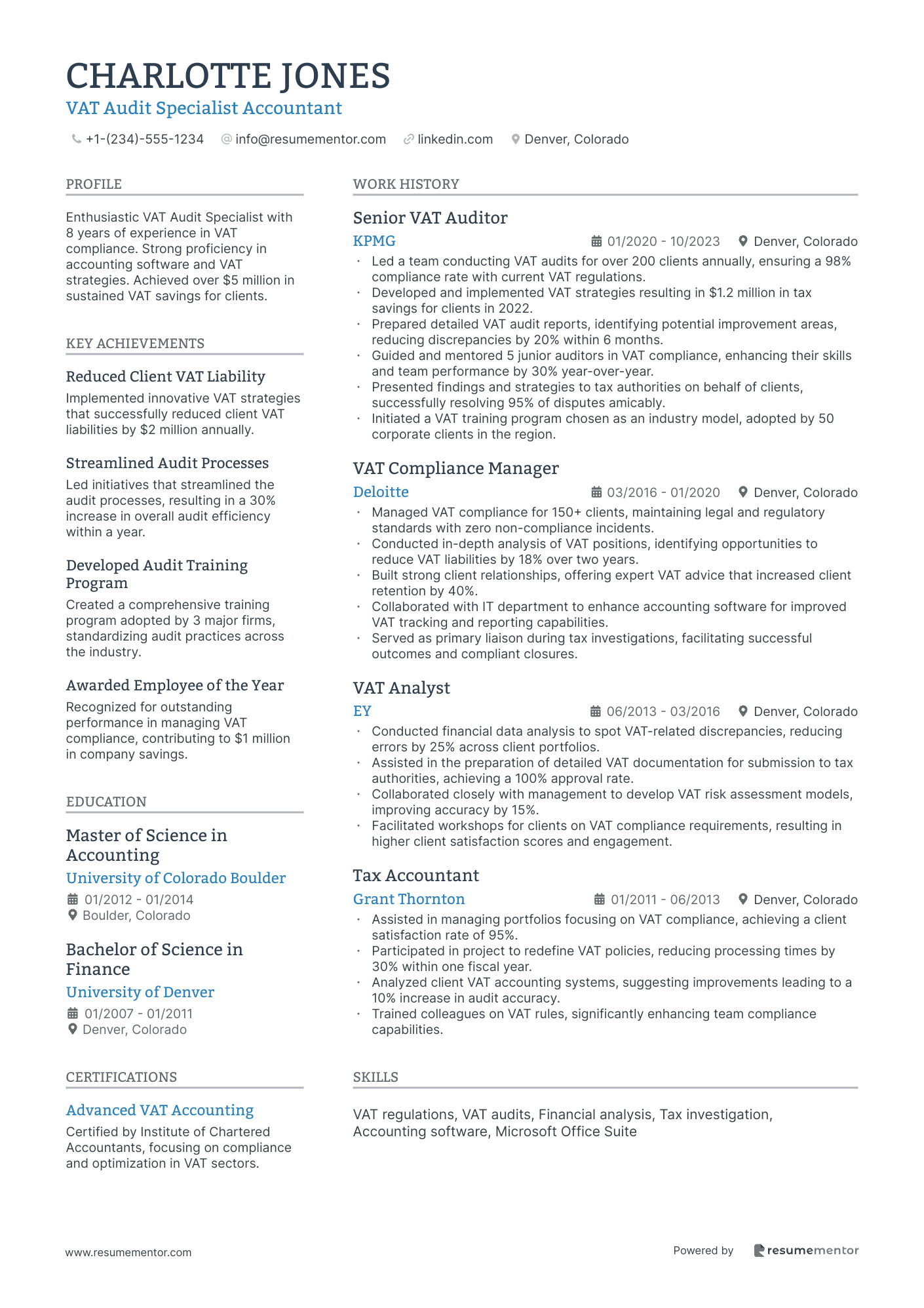 VAT Audit Specialist Accountant