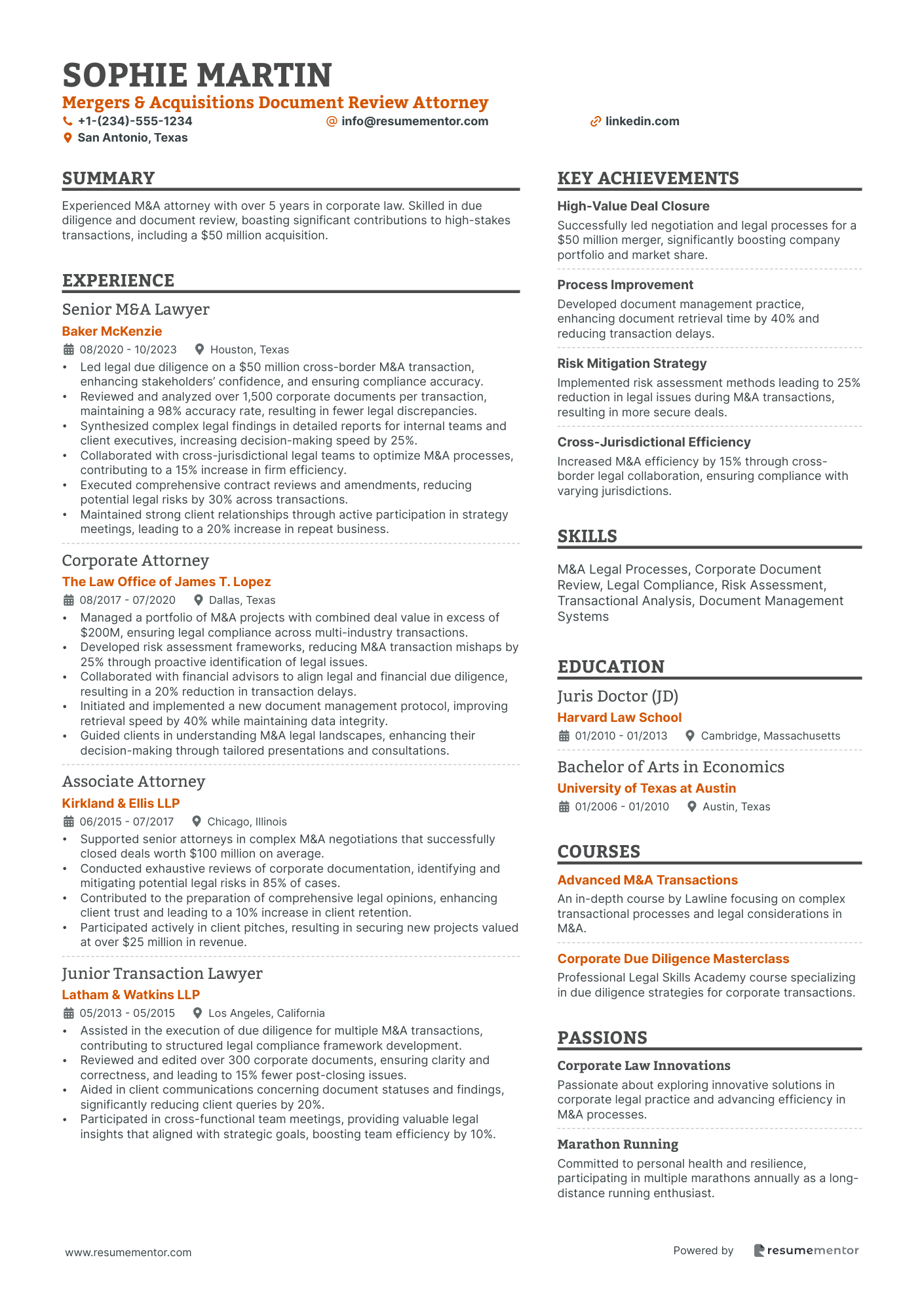 Mergers & Acquisitions Document Review Attorney