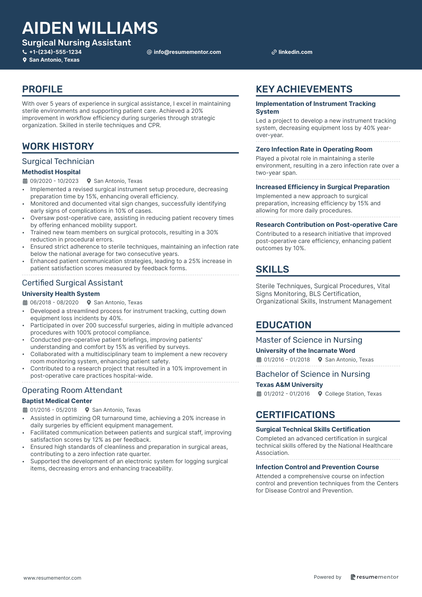 Surgical Nursing Assistant