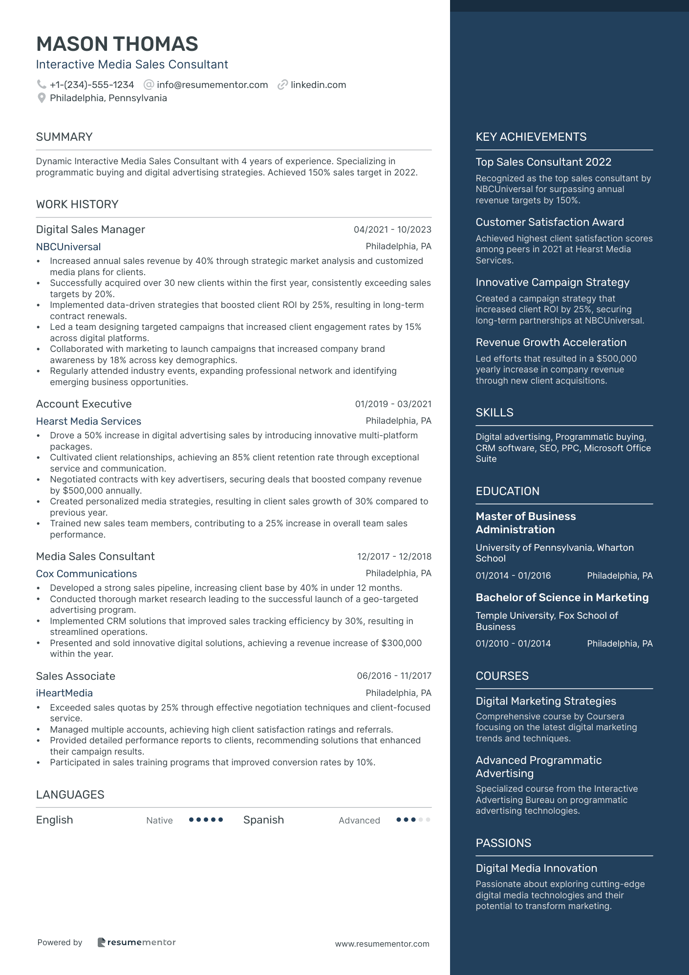 Interactive Media Sales Consultant