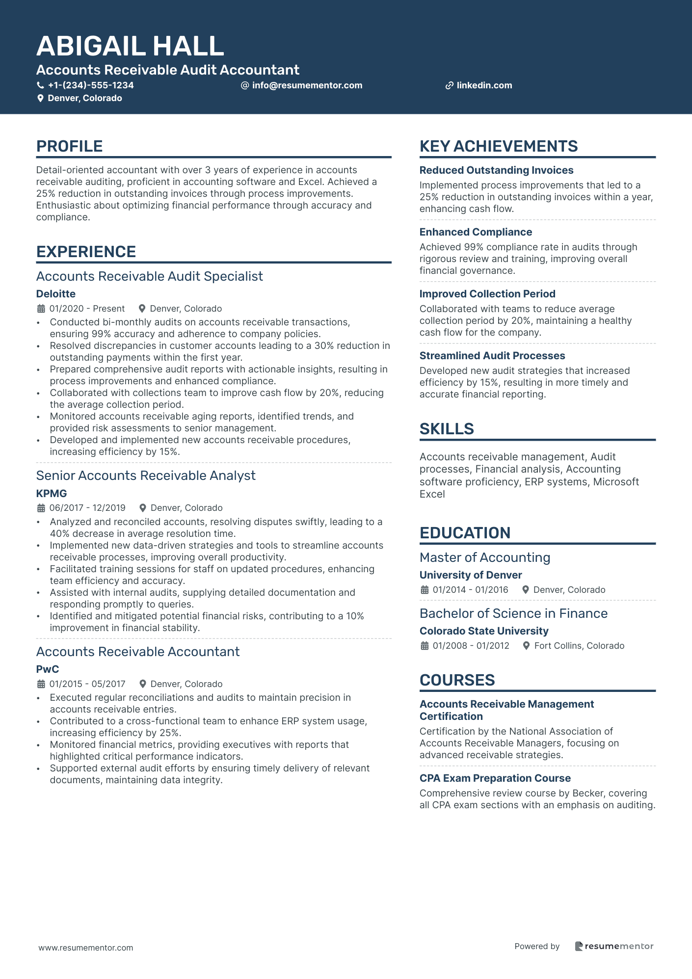 Accounts Receivable Audit Accountant