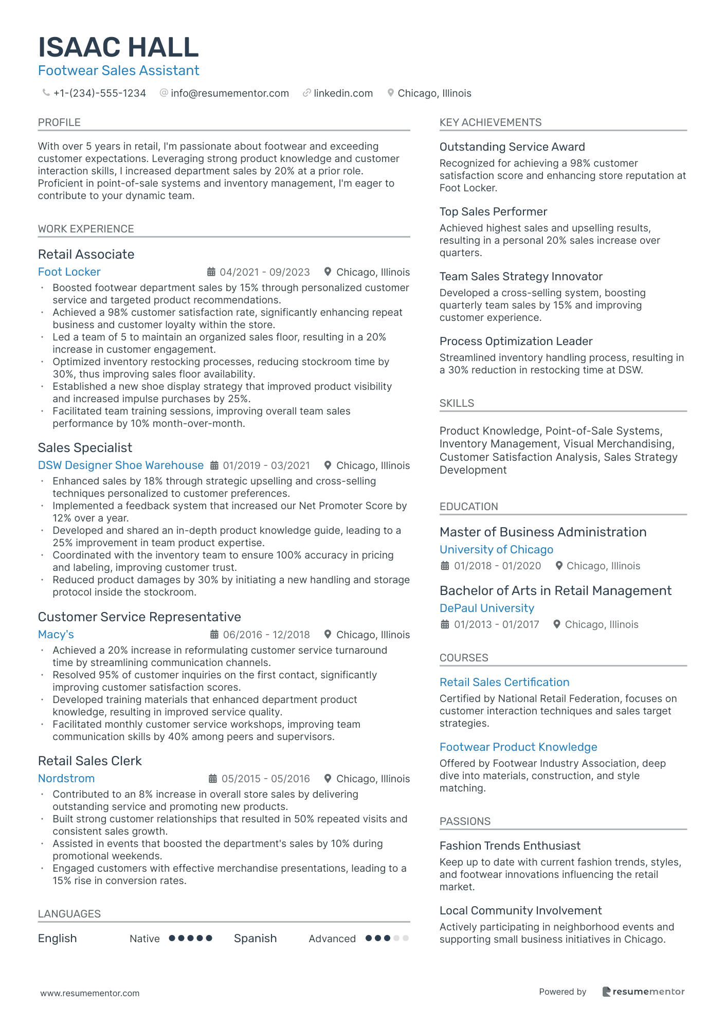 Footwear Sales Assistant