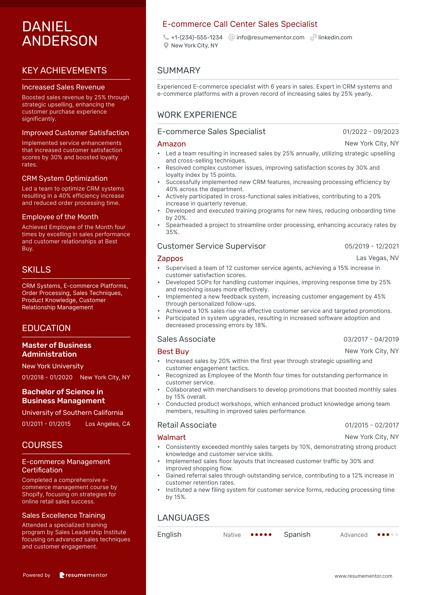 E commerce Call Center Sales Specialist