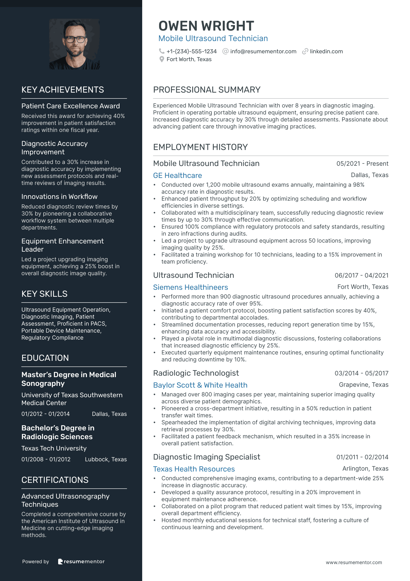 Mobile Ultrasound Technician