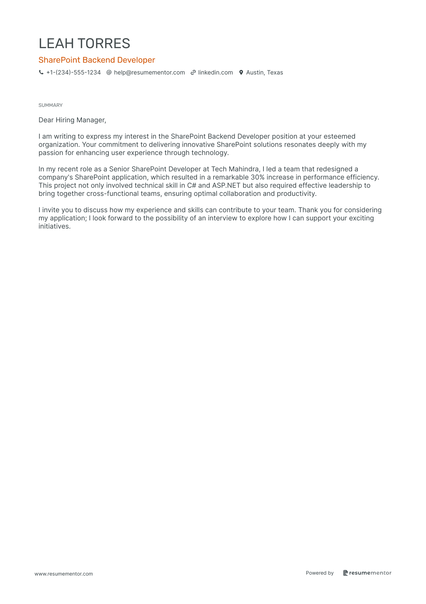 SharePoint Backend Developer