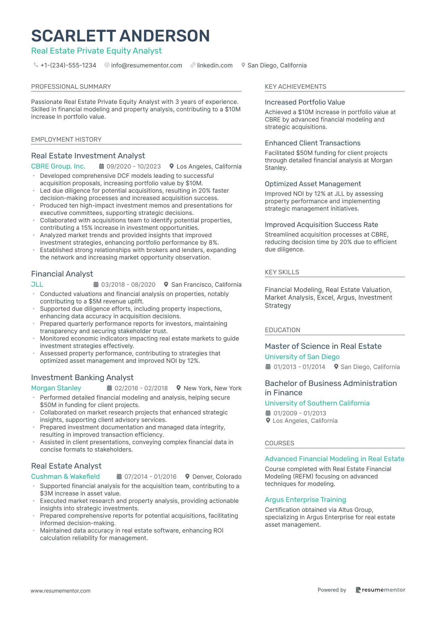 Real Estate Private Equity Analyst