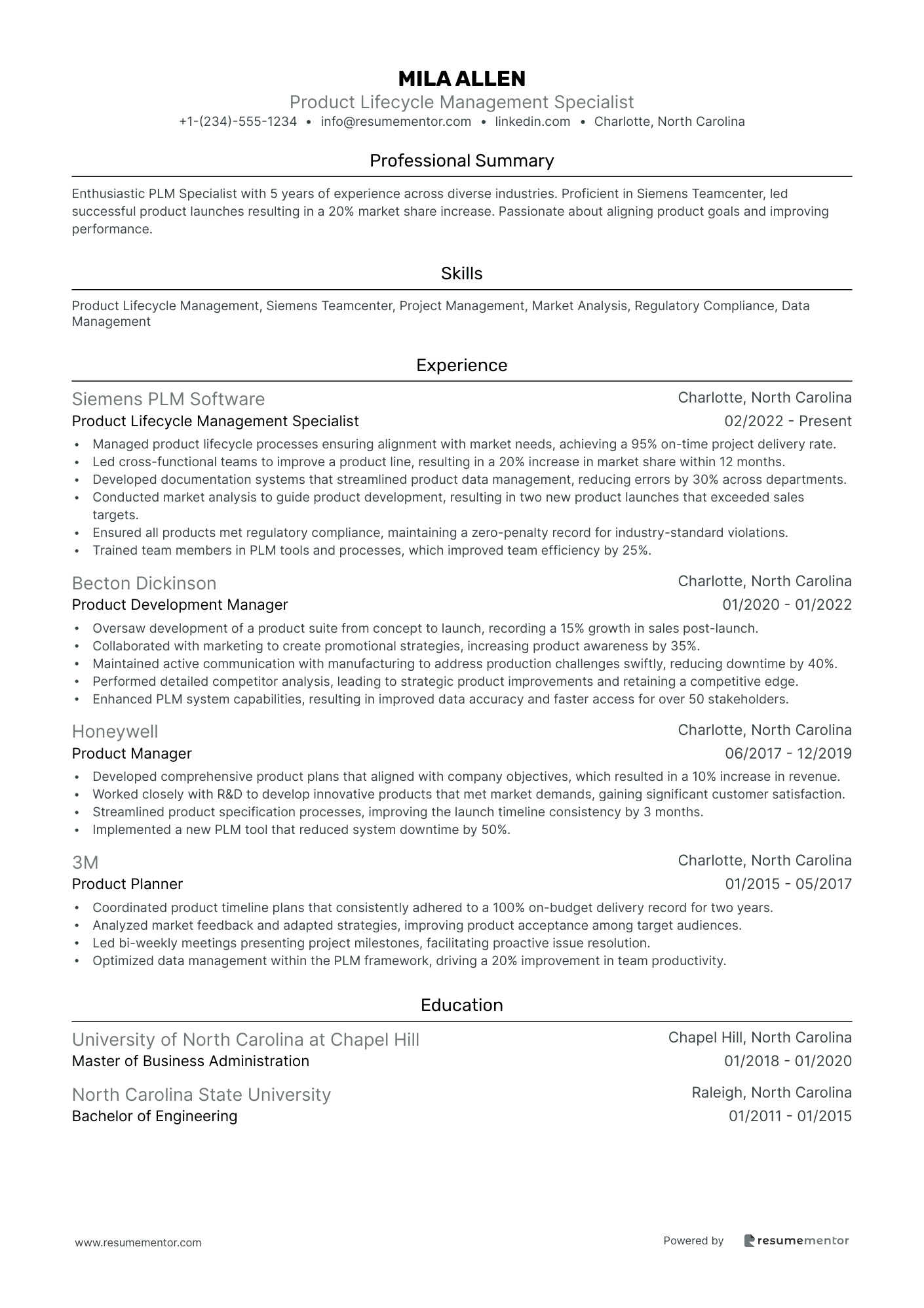 Product Lifecycle Management Specialist
