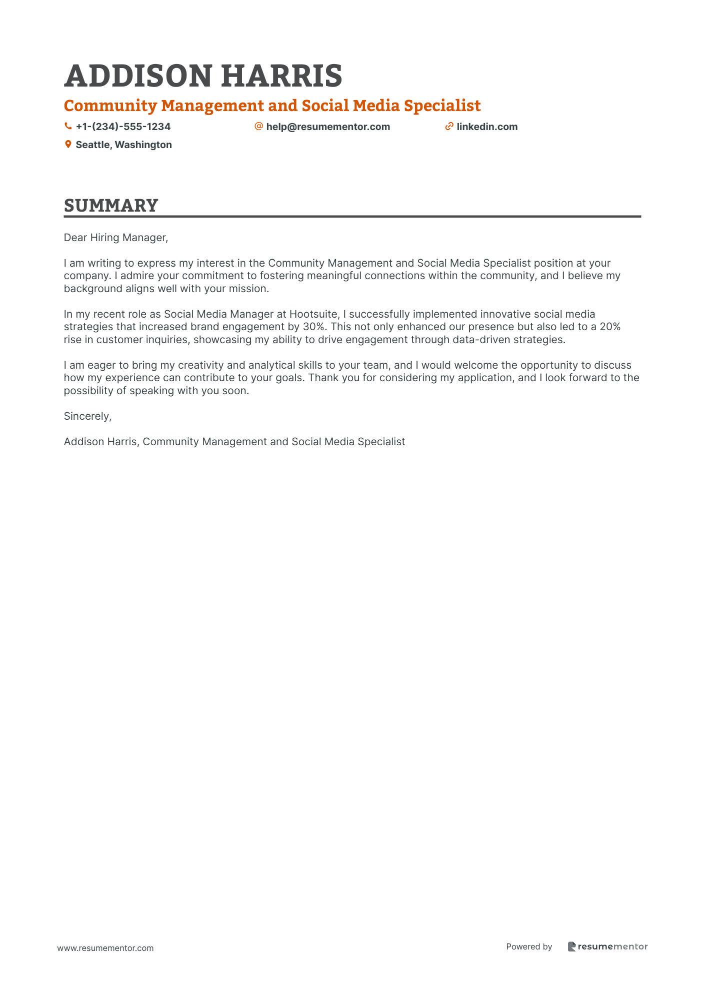 Community Management and Social Media Specialist
