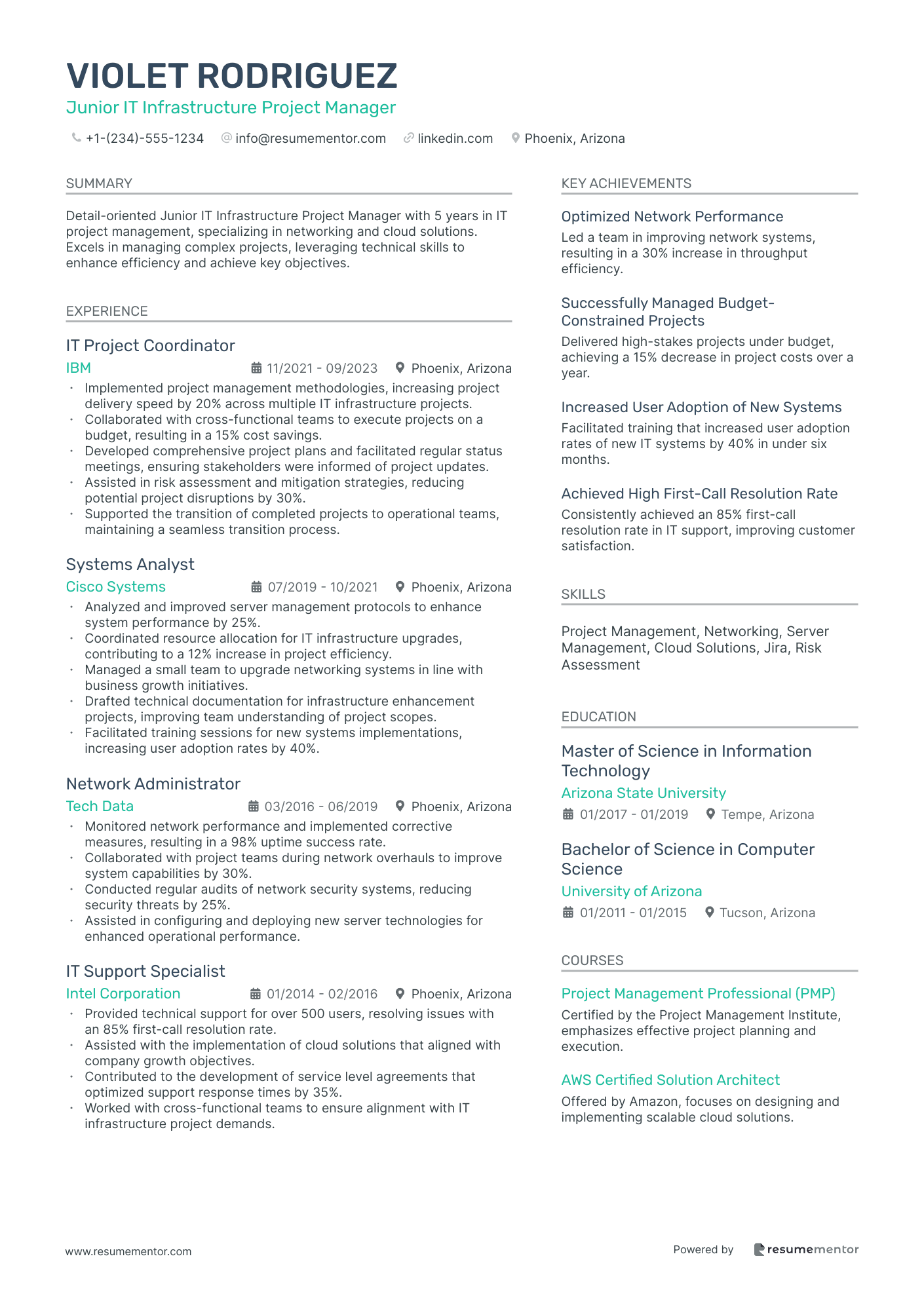 Junior IT Infrastructure Project Manager