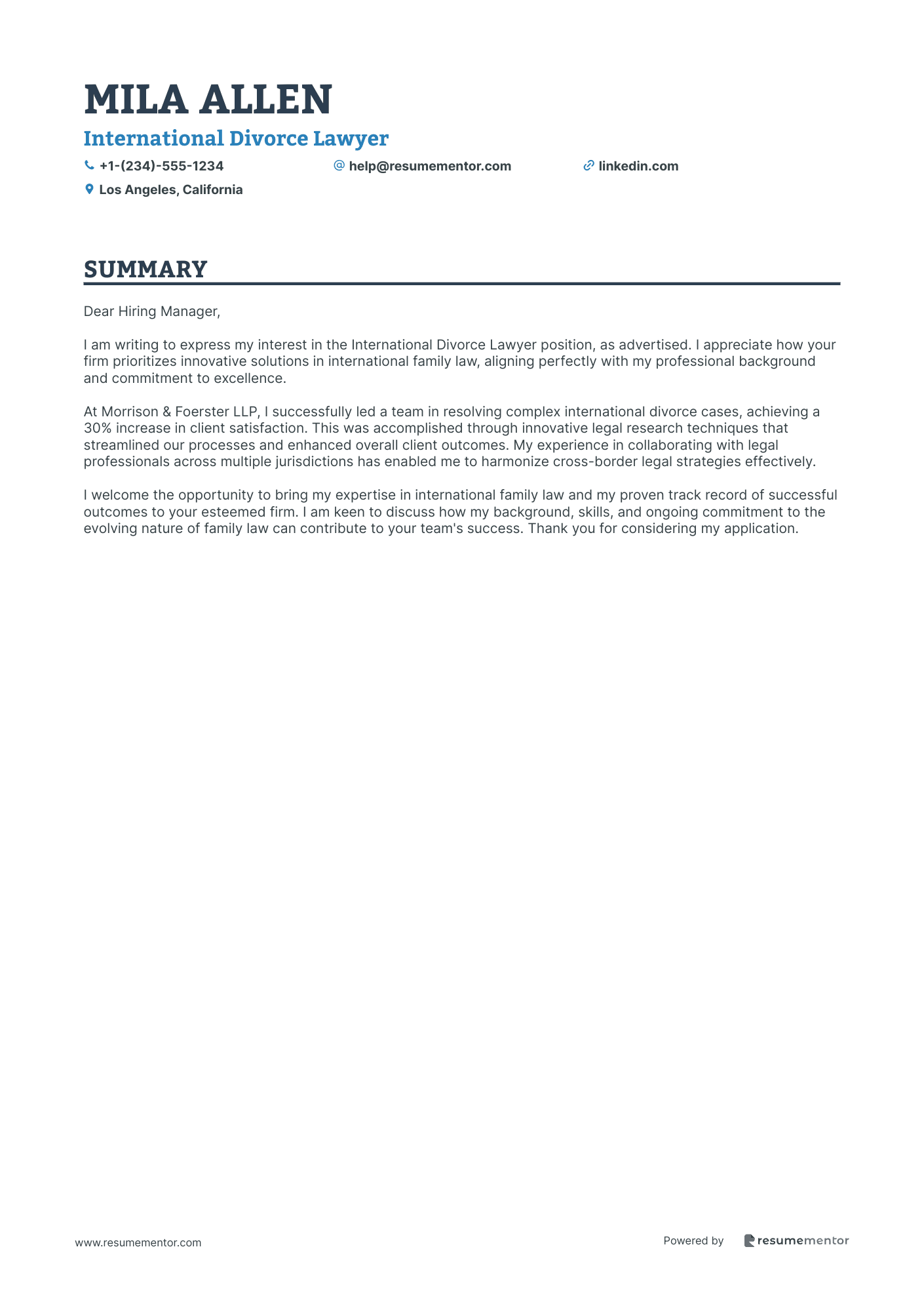 International Divorce Lawyer