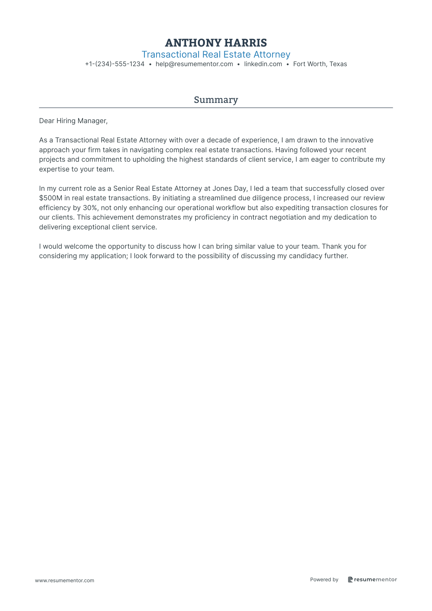 Transactional Real Estate Attorney