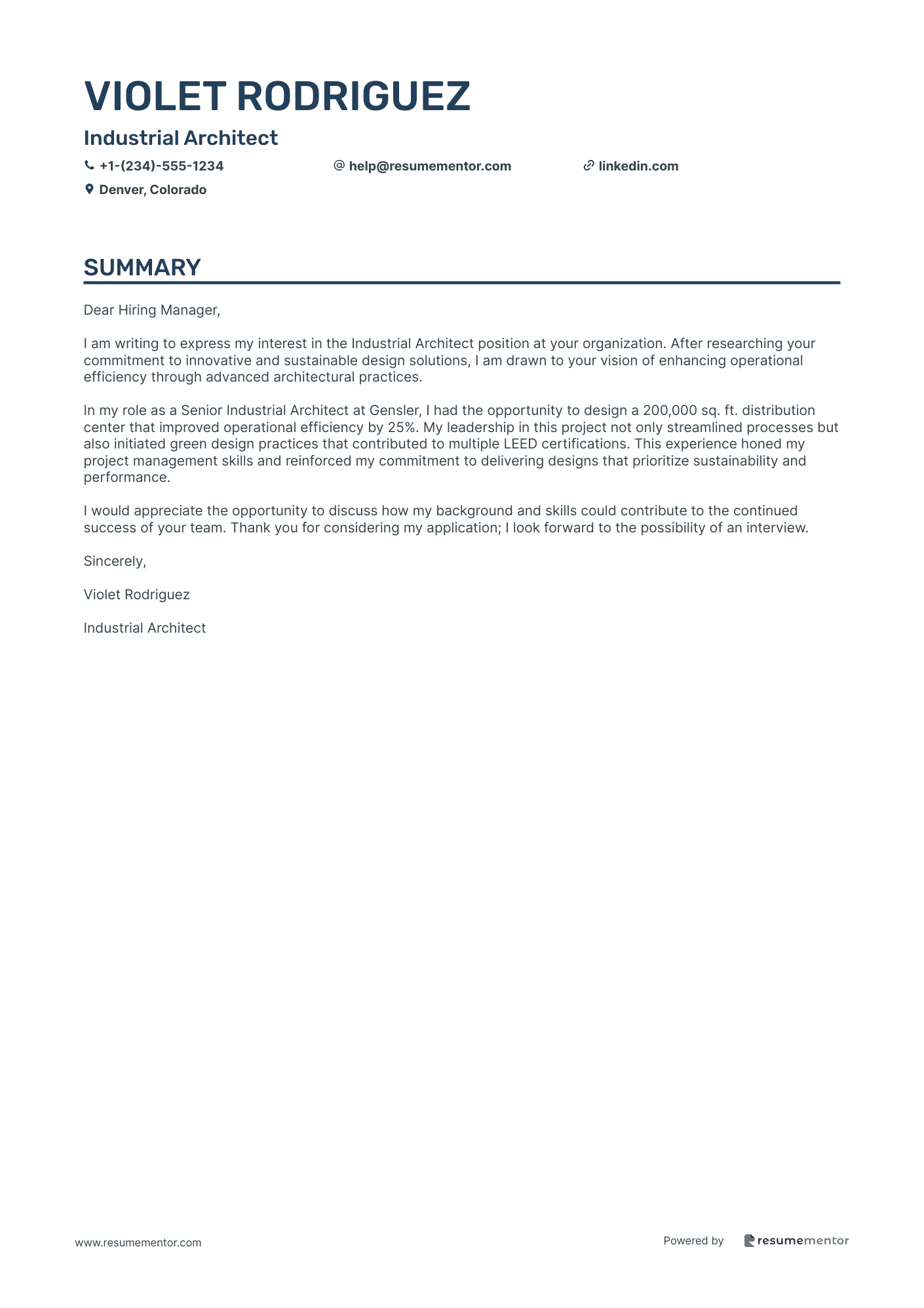 Industrial Architect
