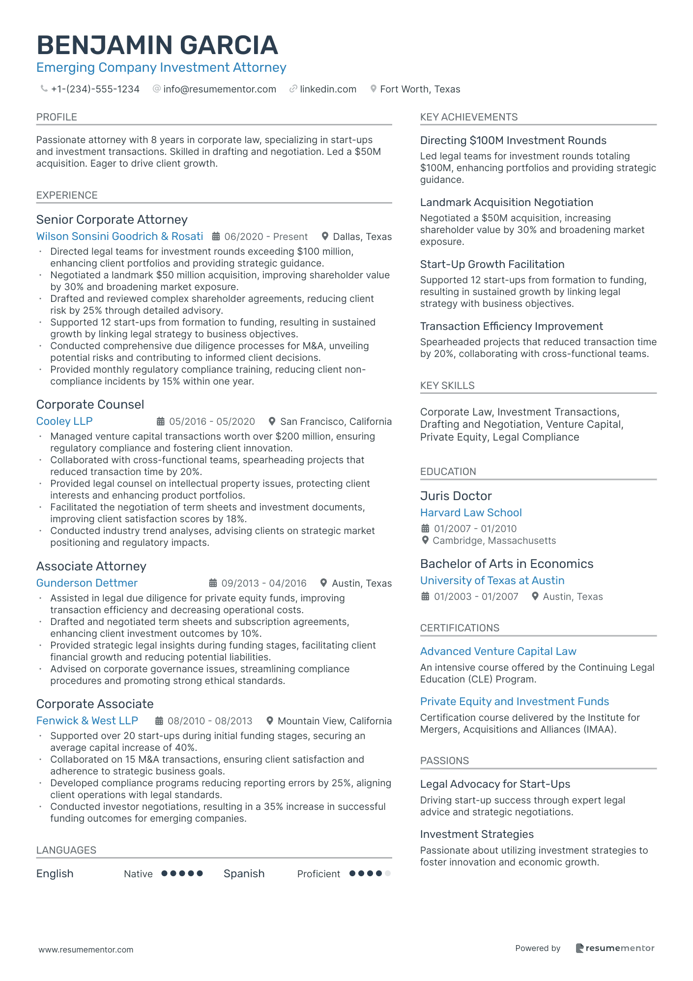 Emerging Company Investment Attorney