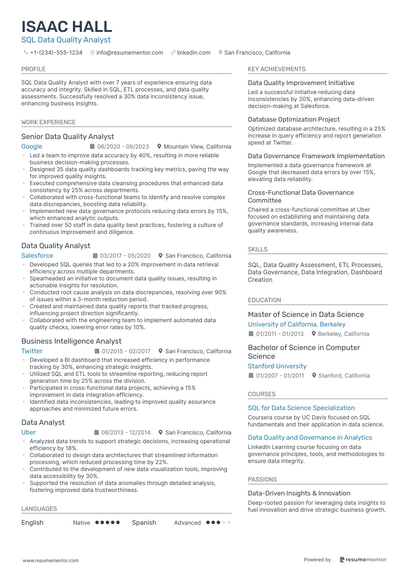 SQL Data Quality Analyst