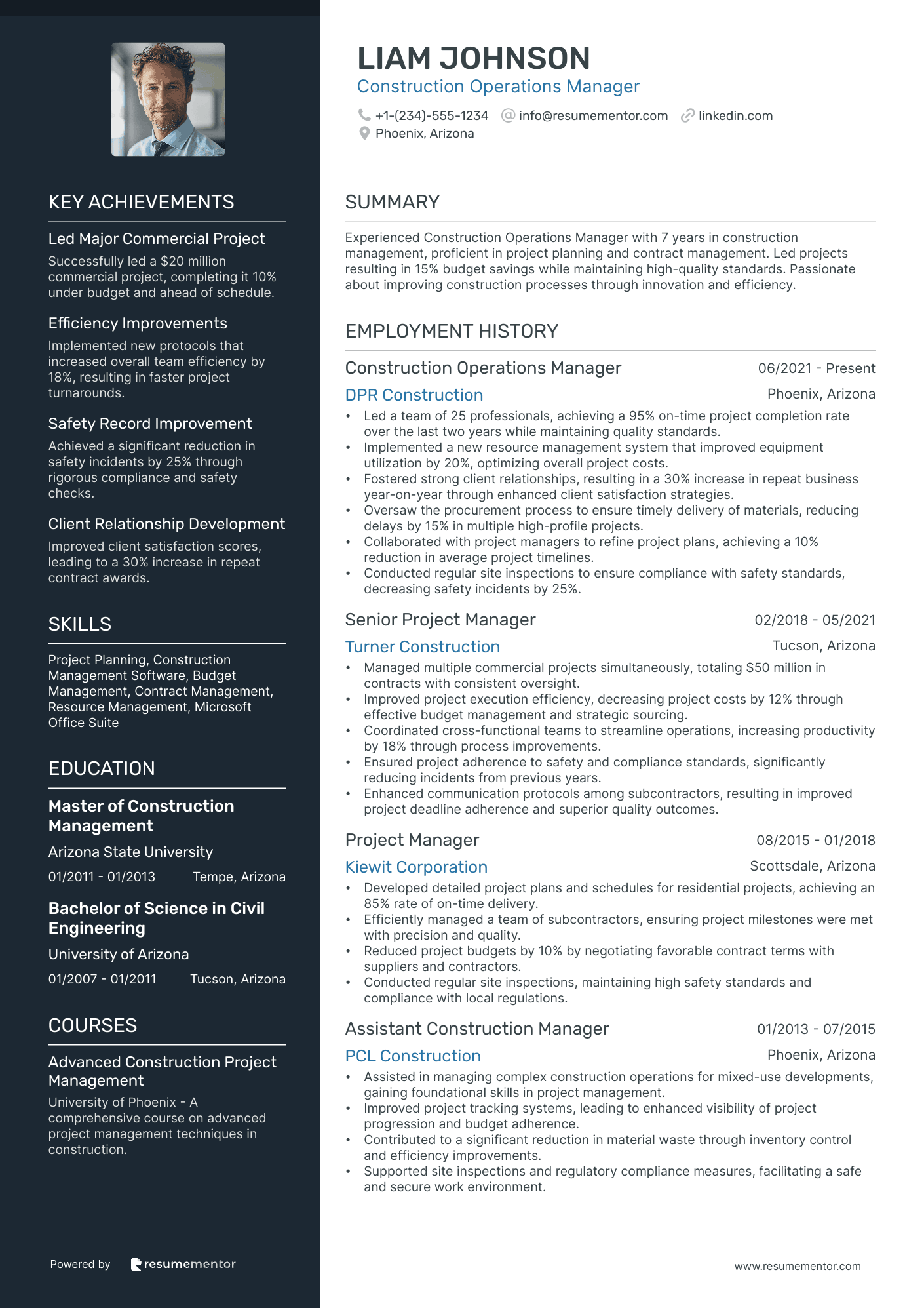 Construction Operations Manager