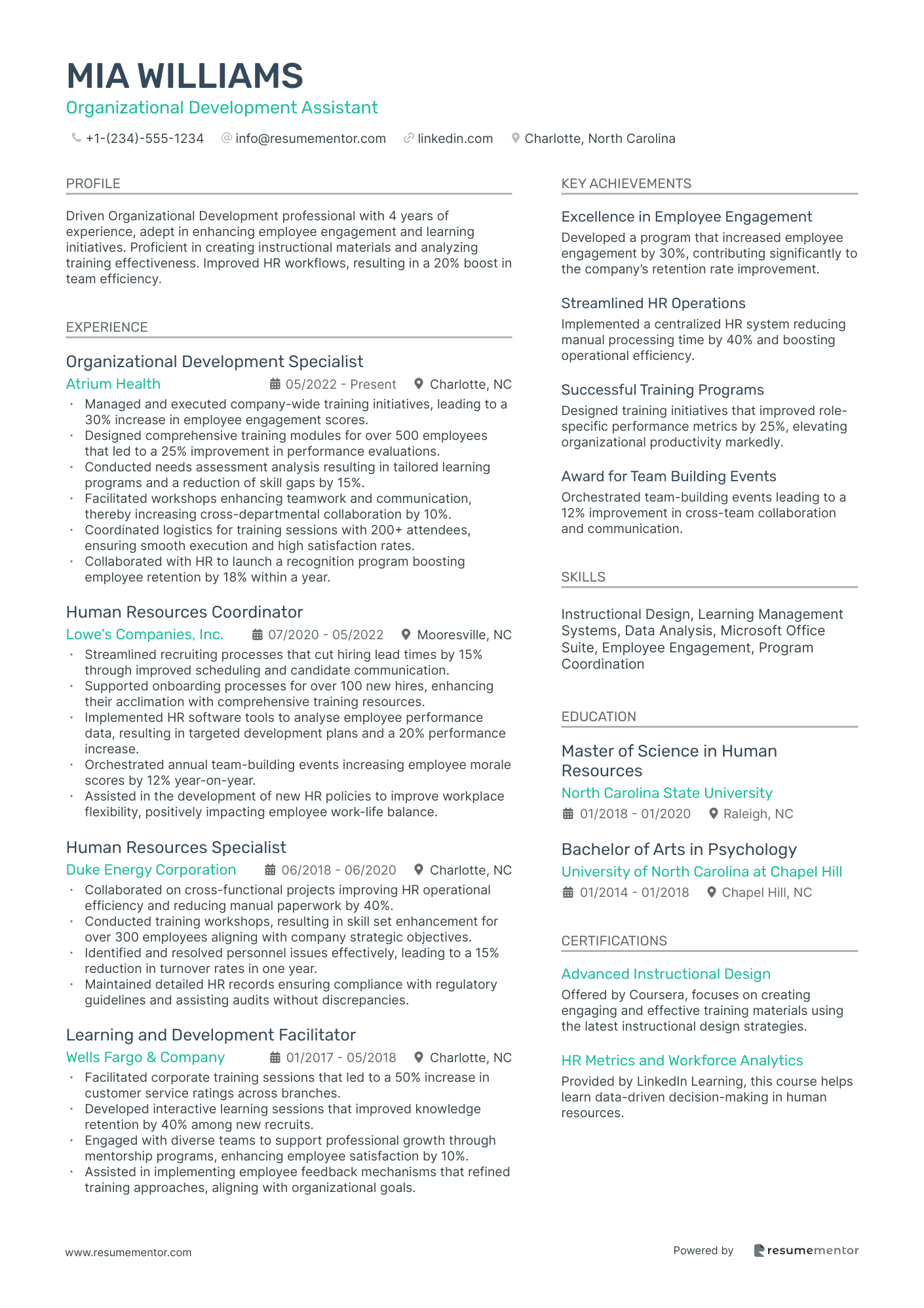 Organizational Development Assistant