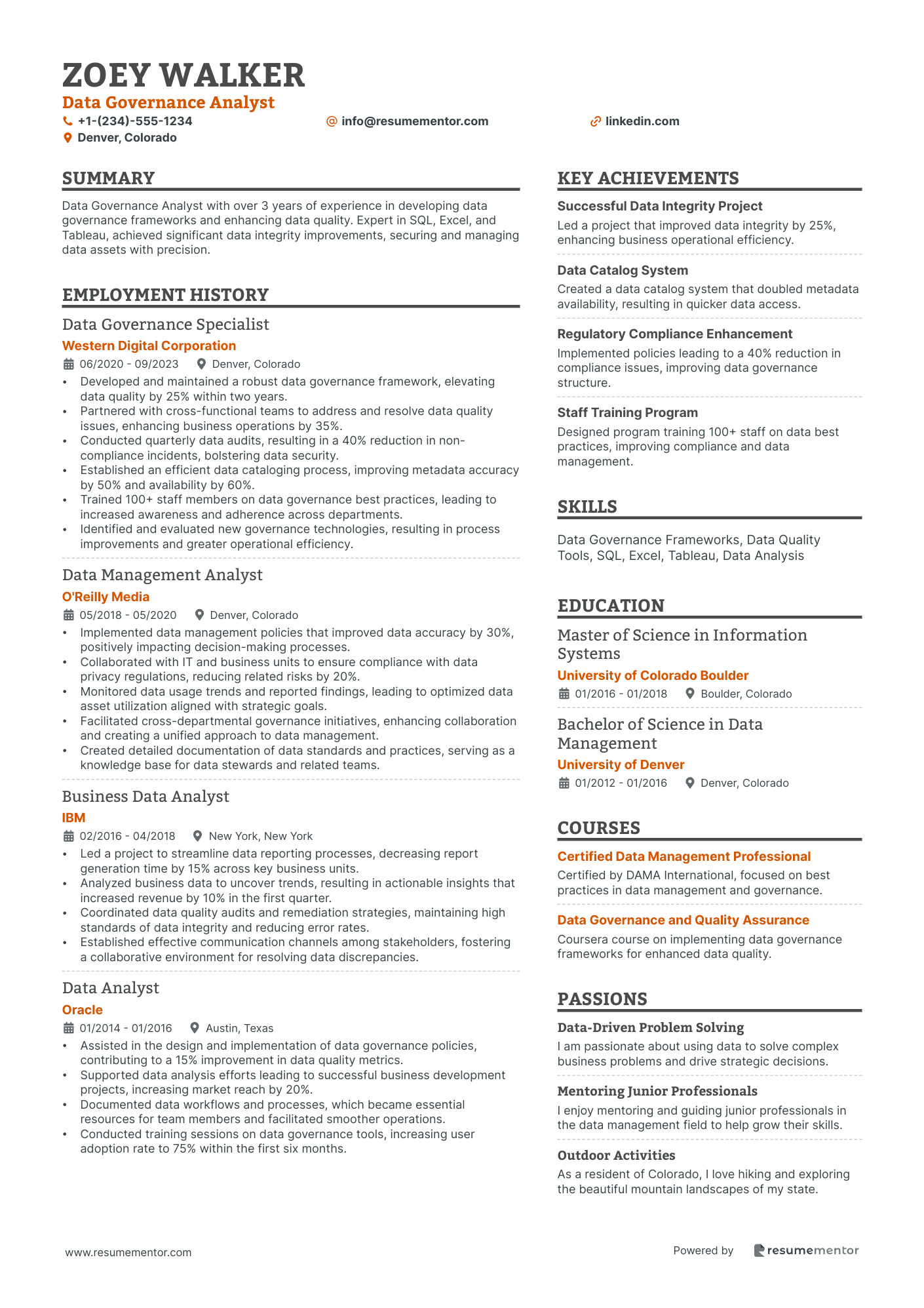 Data Governance Analyst