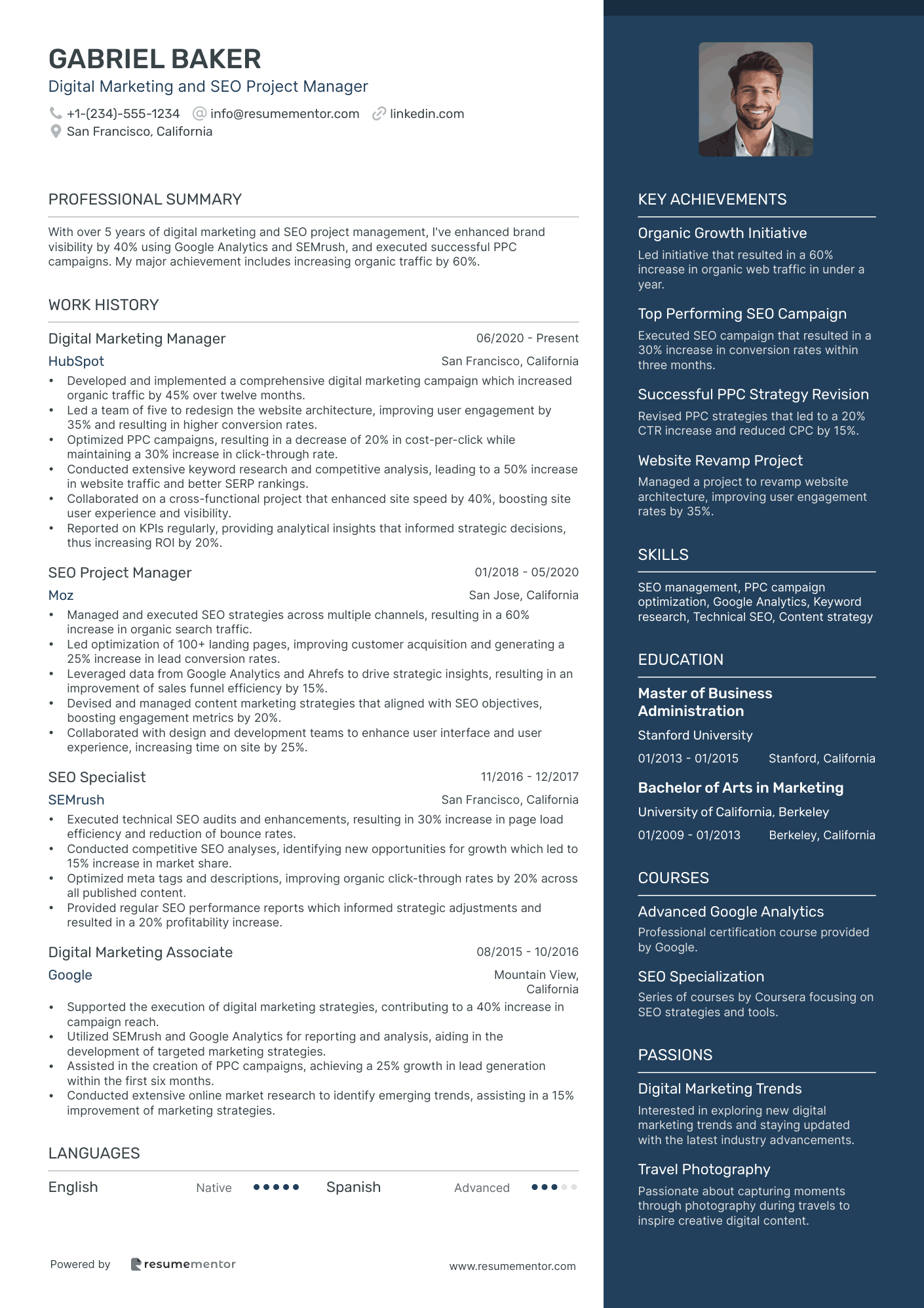 Digital Marketing and SEO Project Manager