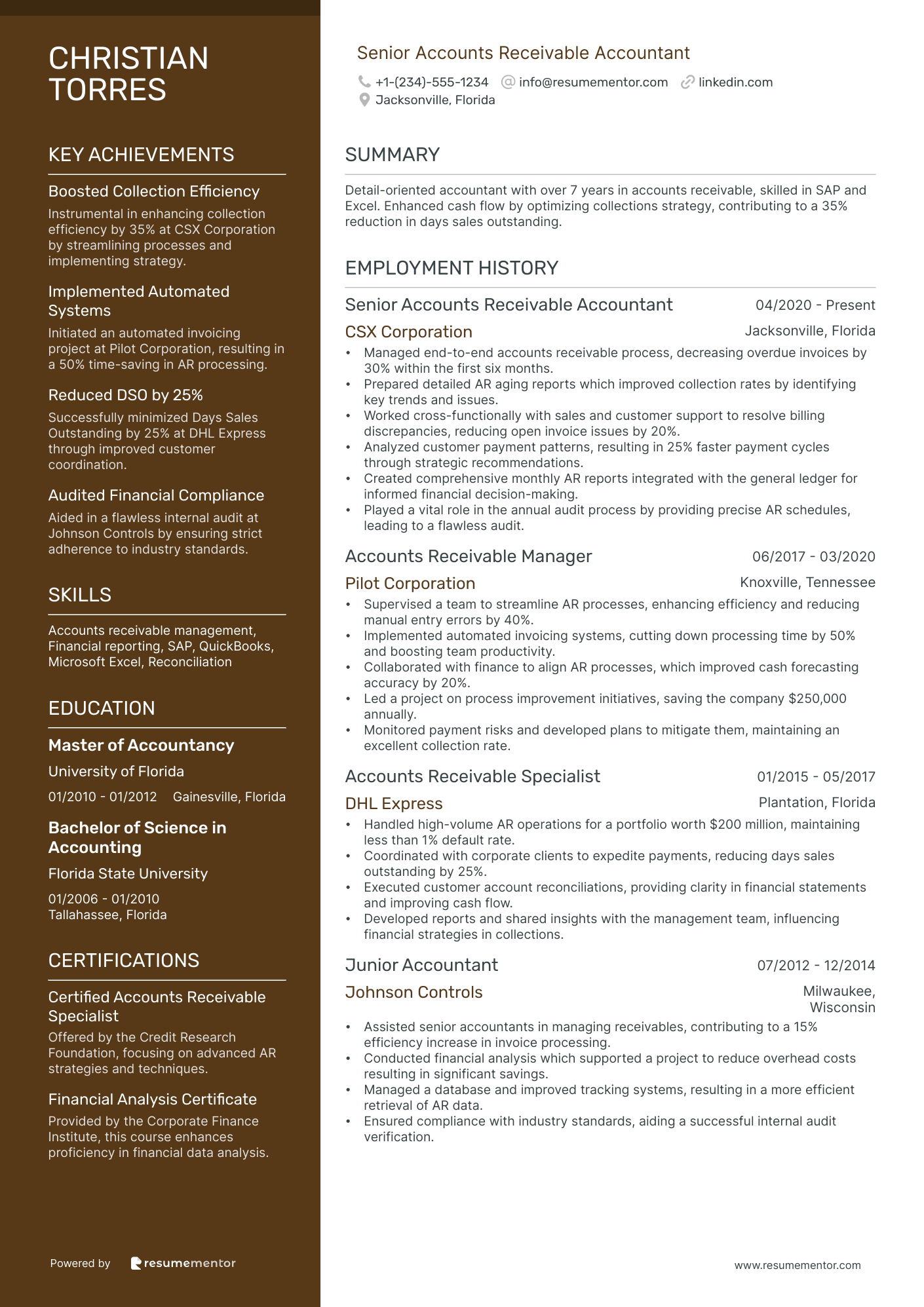 Senior Accounts Receivable Accountant