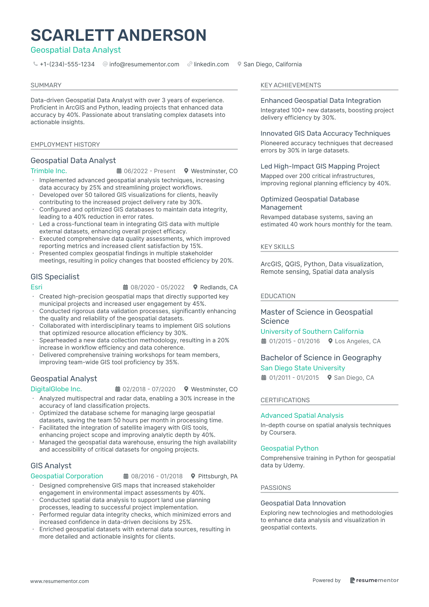 Geospatial Data Analyst