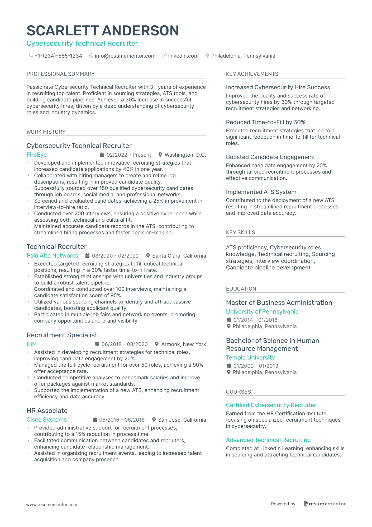 Cybersecurity Technical Recruiter