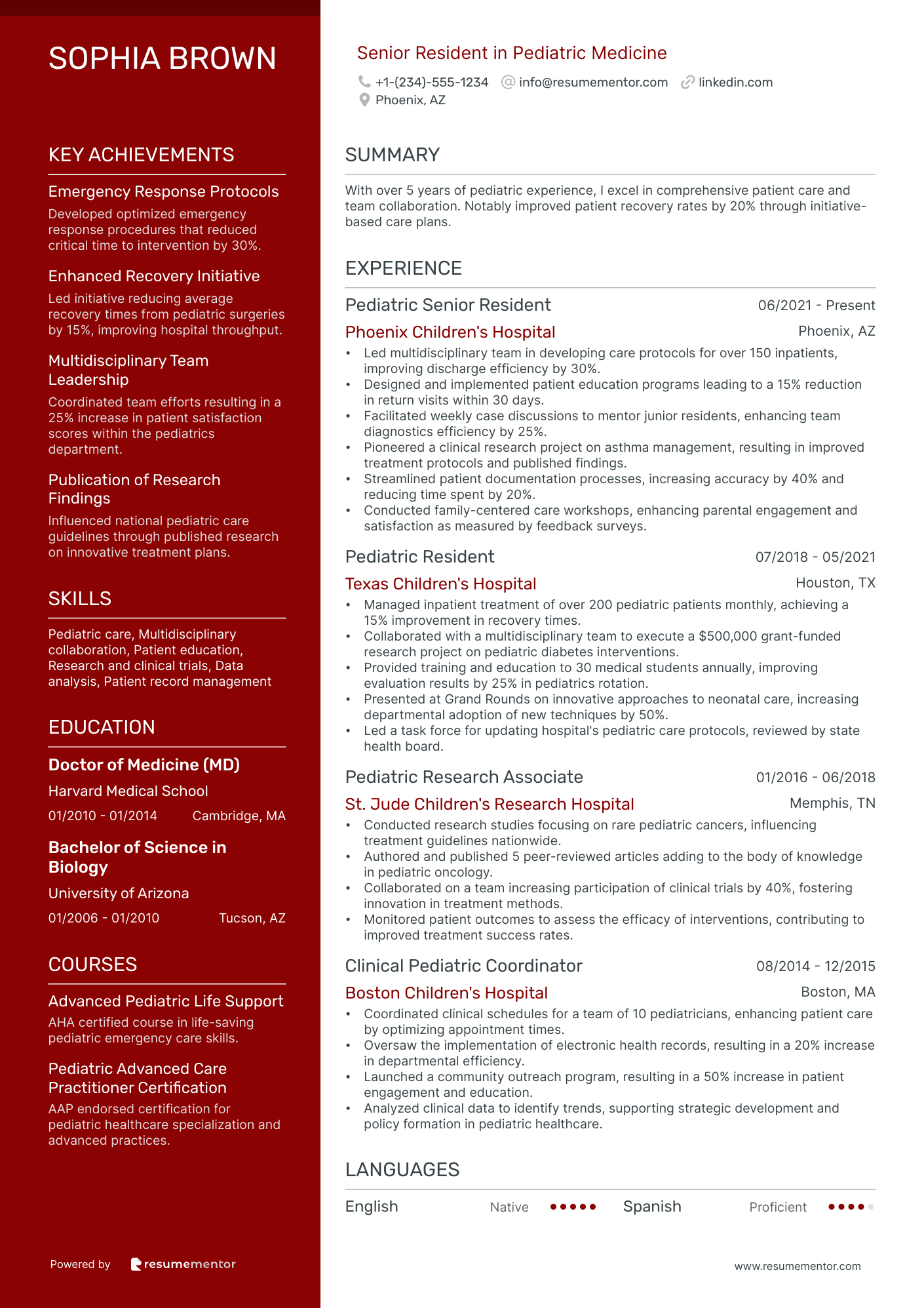 Senior Resident in Pediatric Medicine