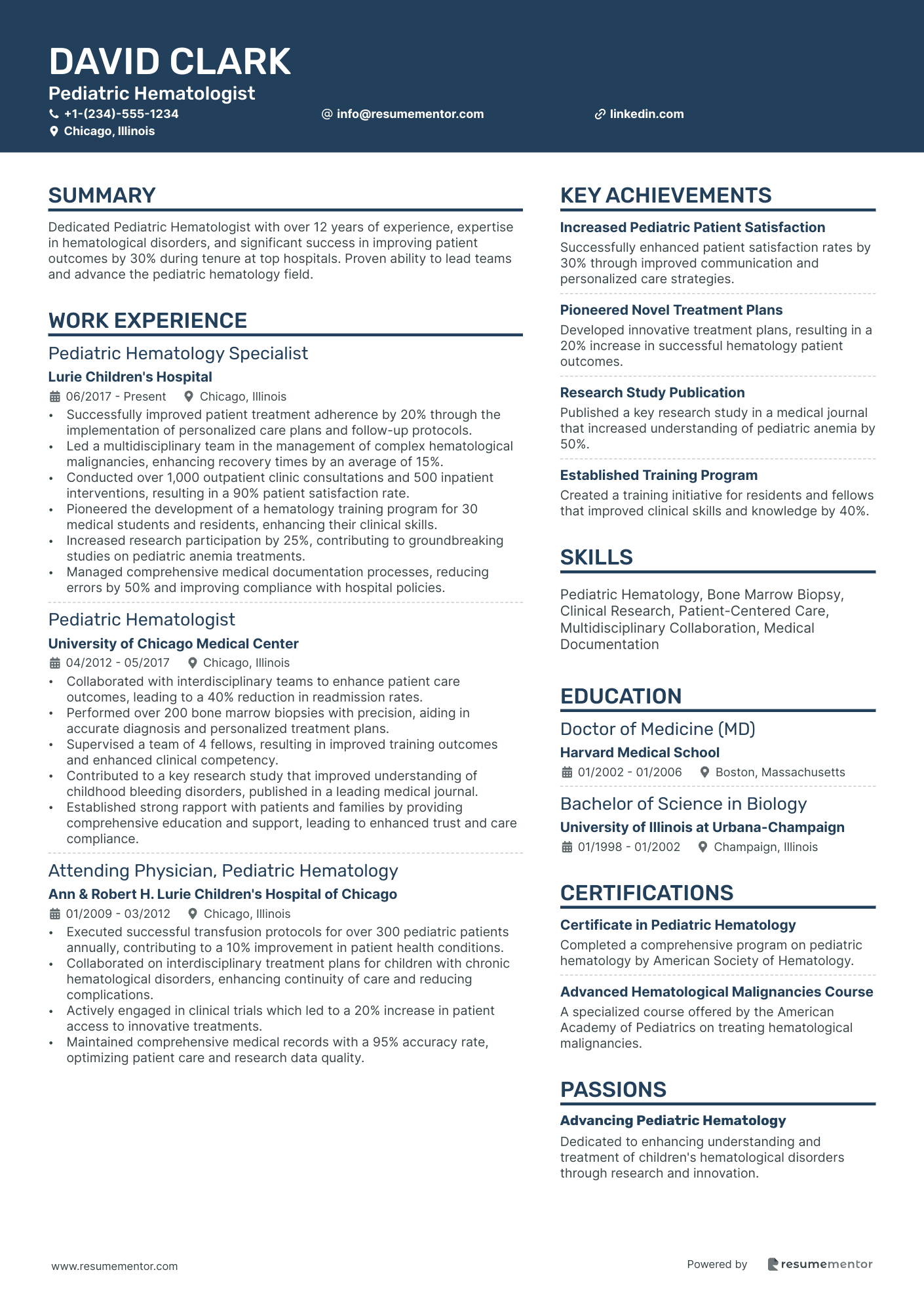 Pediatric Hematologist