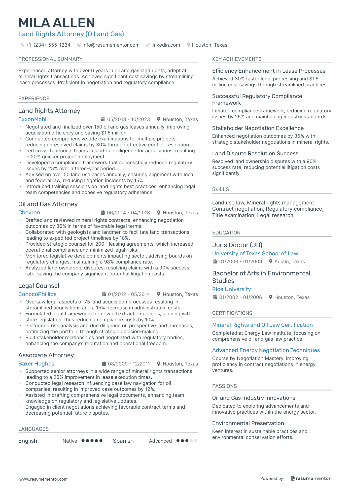 Land Rights Attorney (Oil and Gas)