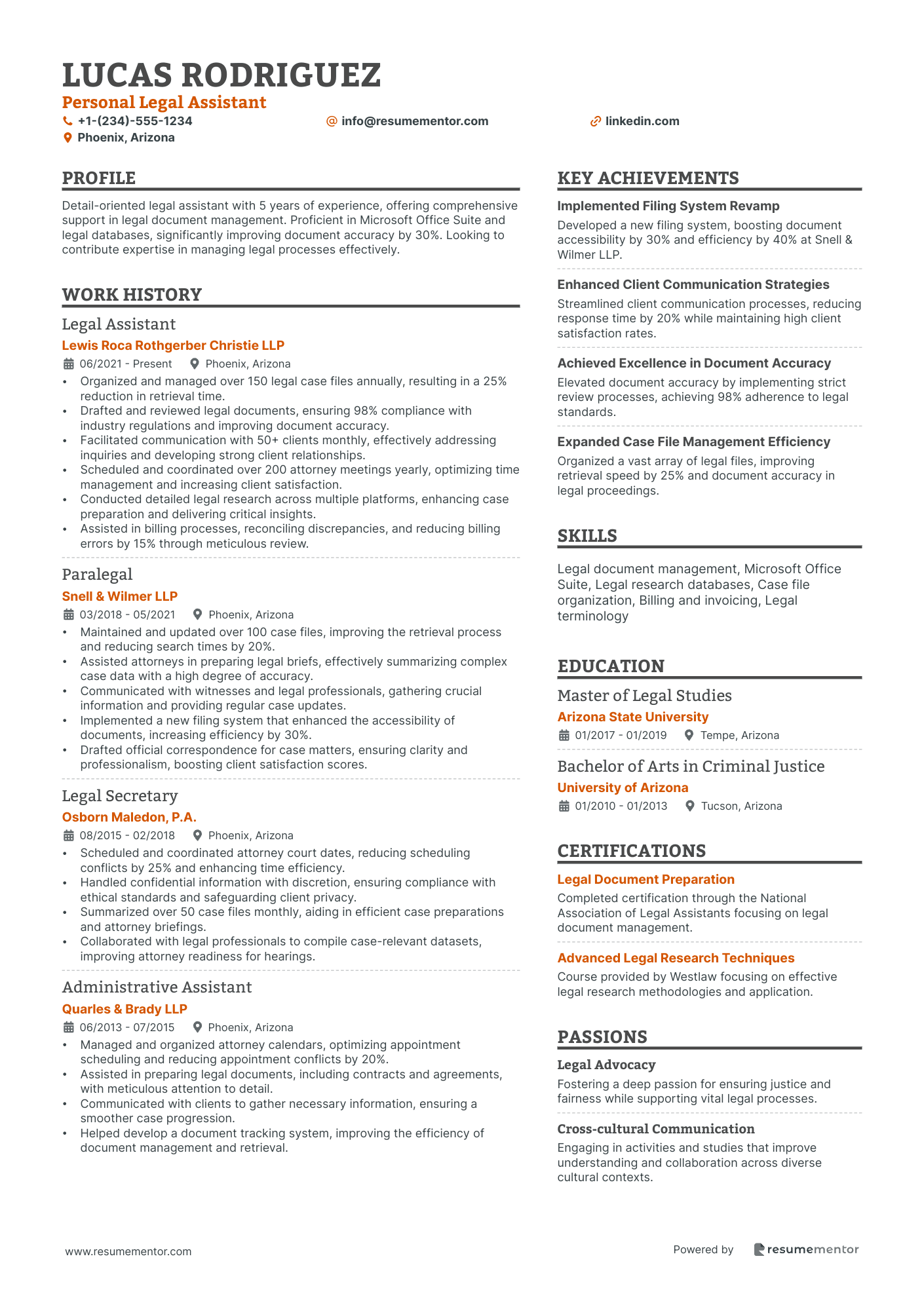 Personal Legal Assistant