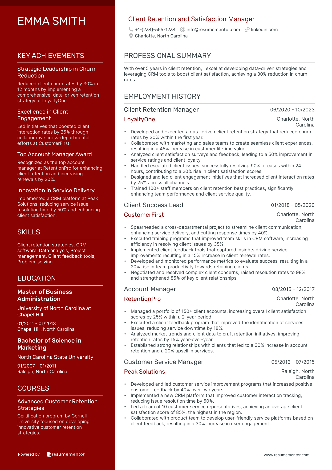 Client Retention and Satisfaction Manager